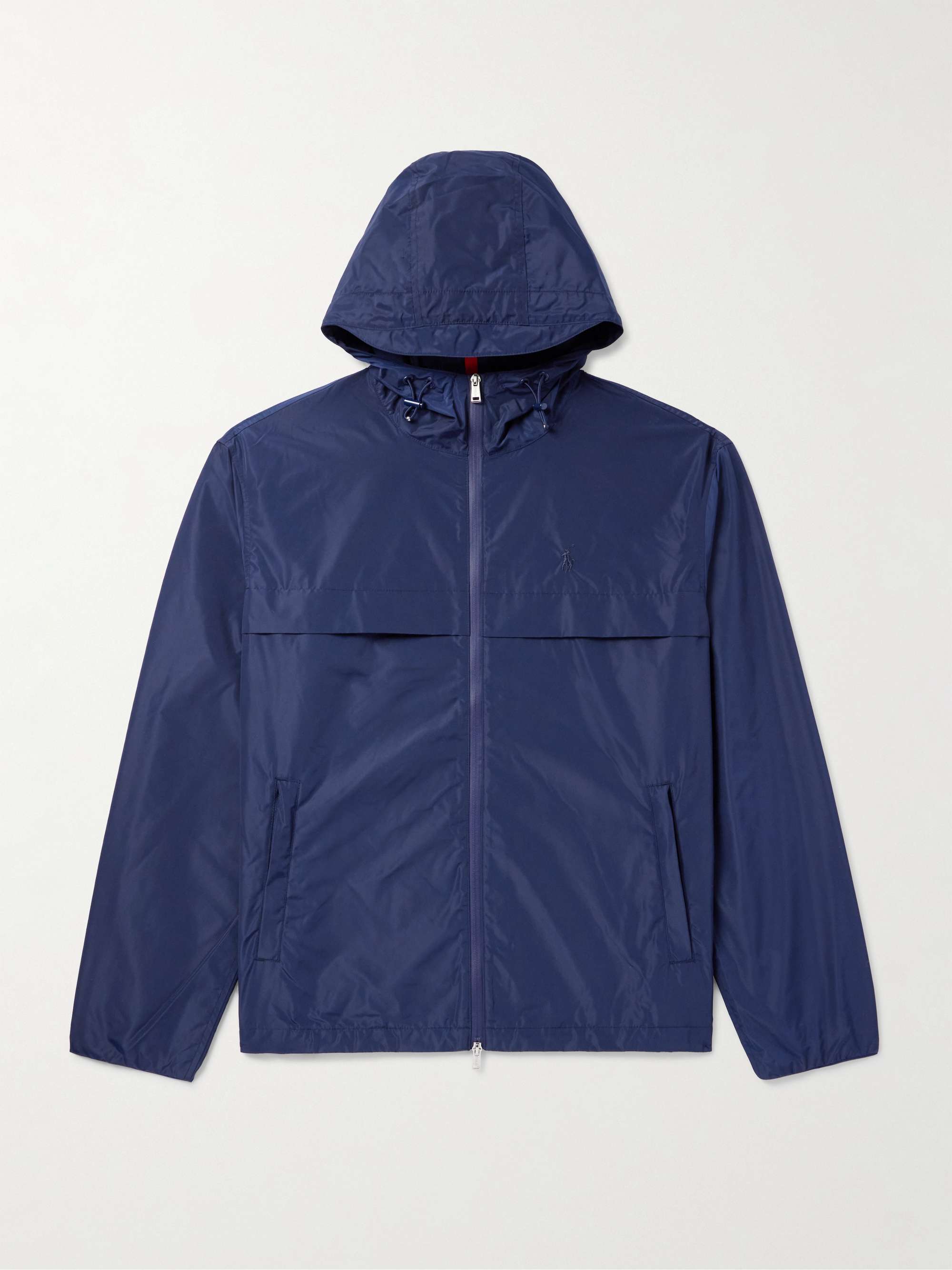 Logo-Embroidered Shell Jacket hero visual