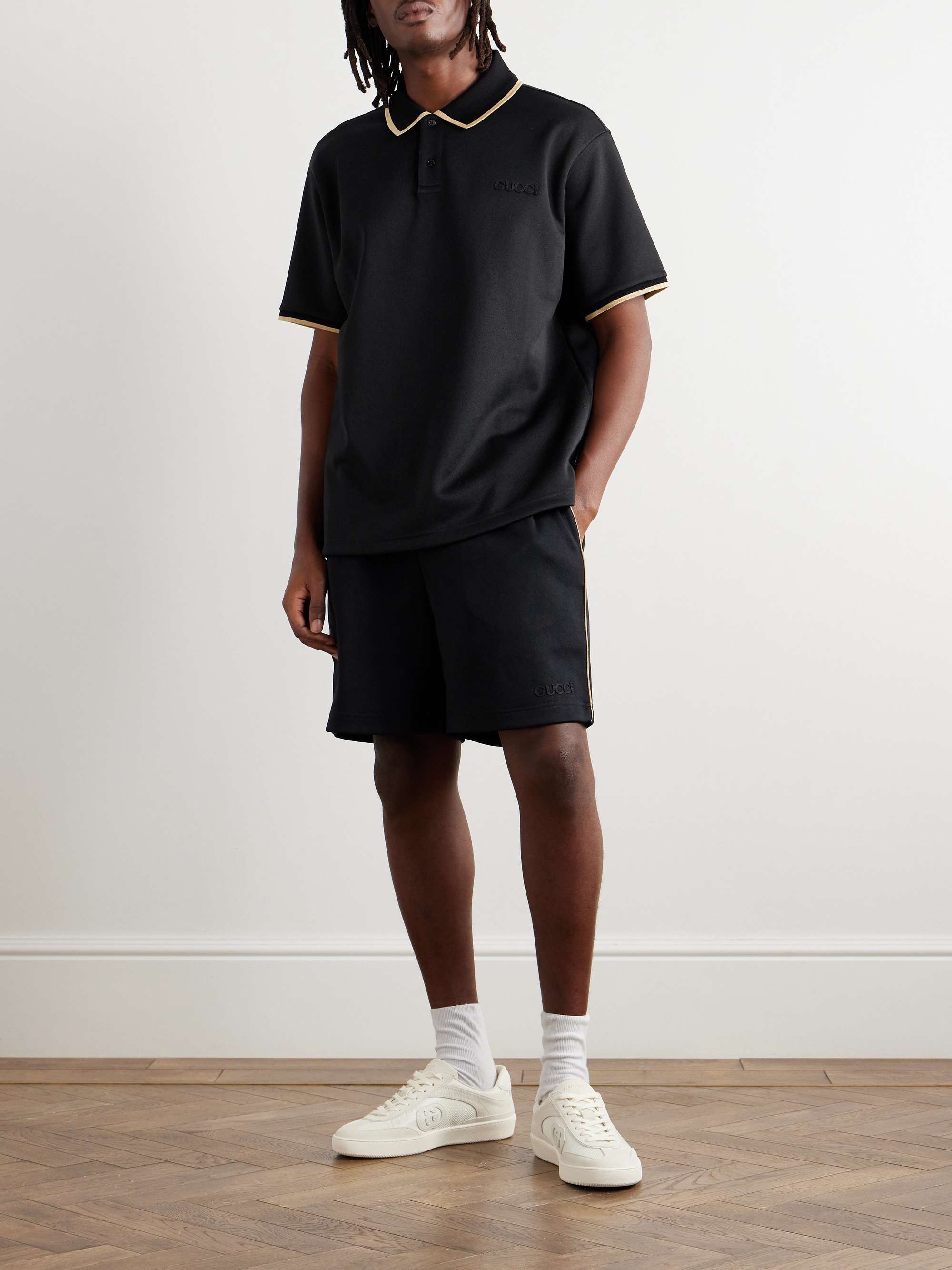 Logo-Appliquéd Piqué Polo Shirt view