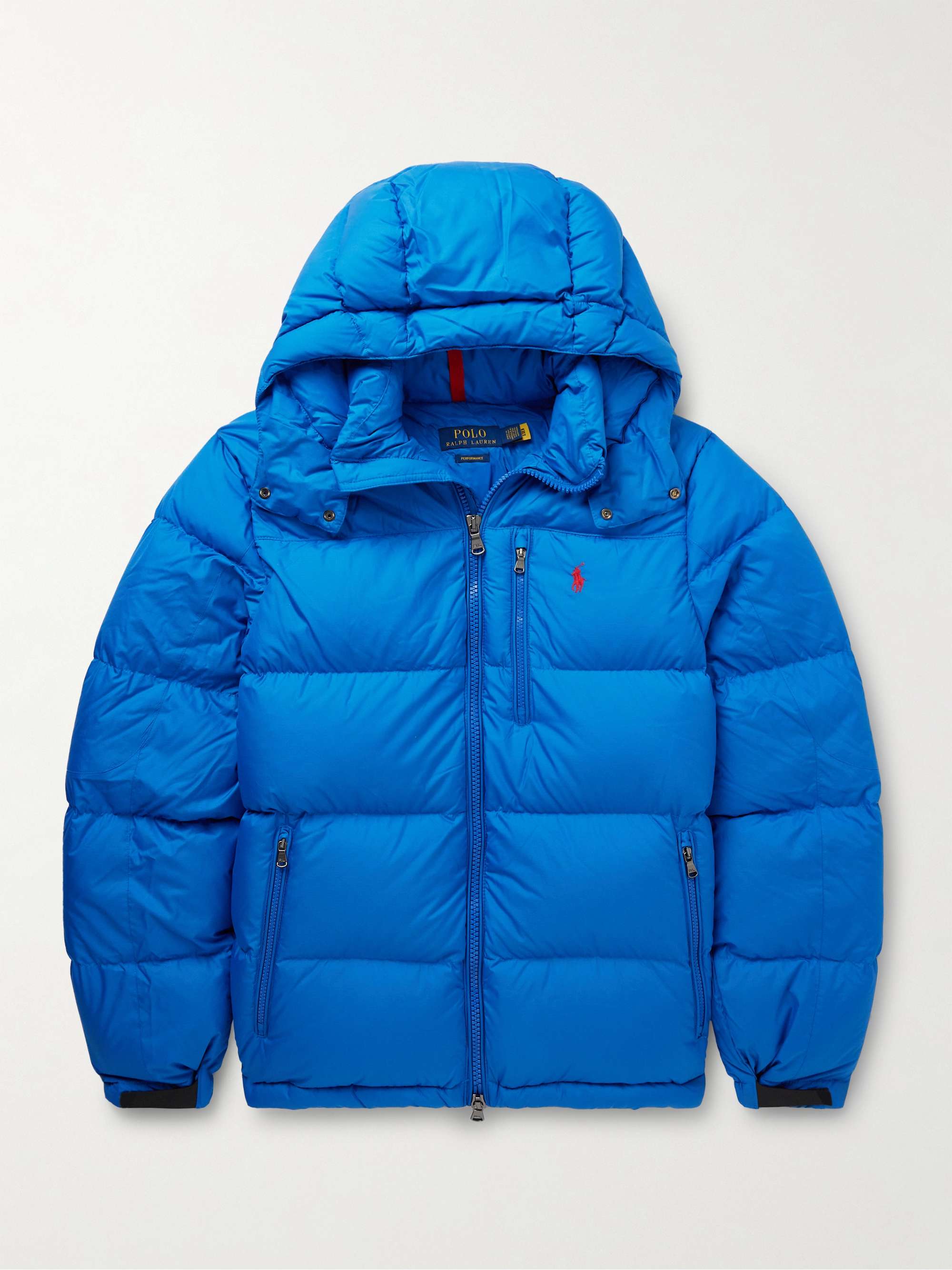 Logo-Embroidered Quilted Recycled-Shell Hooded Down Jacket hero visual