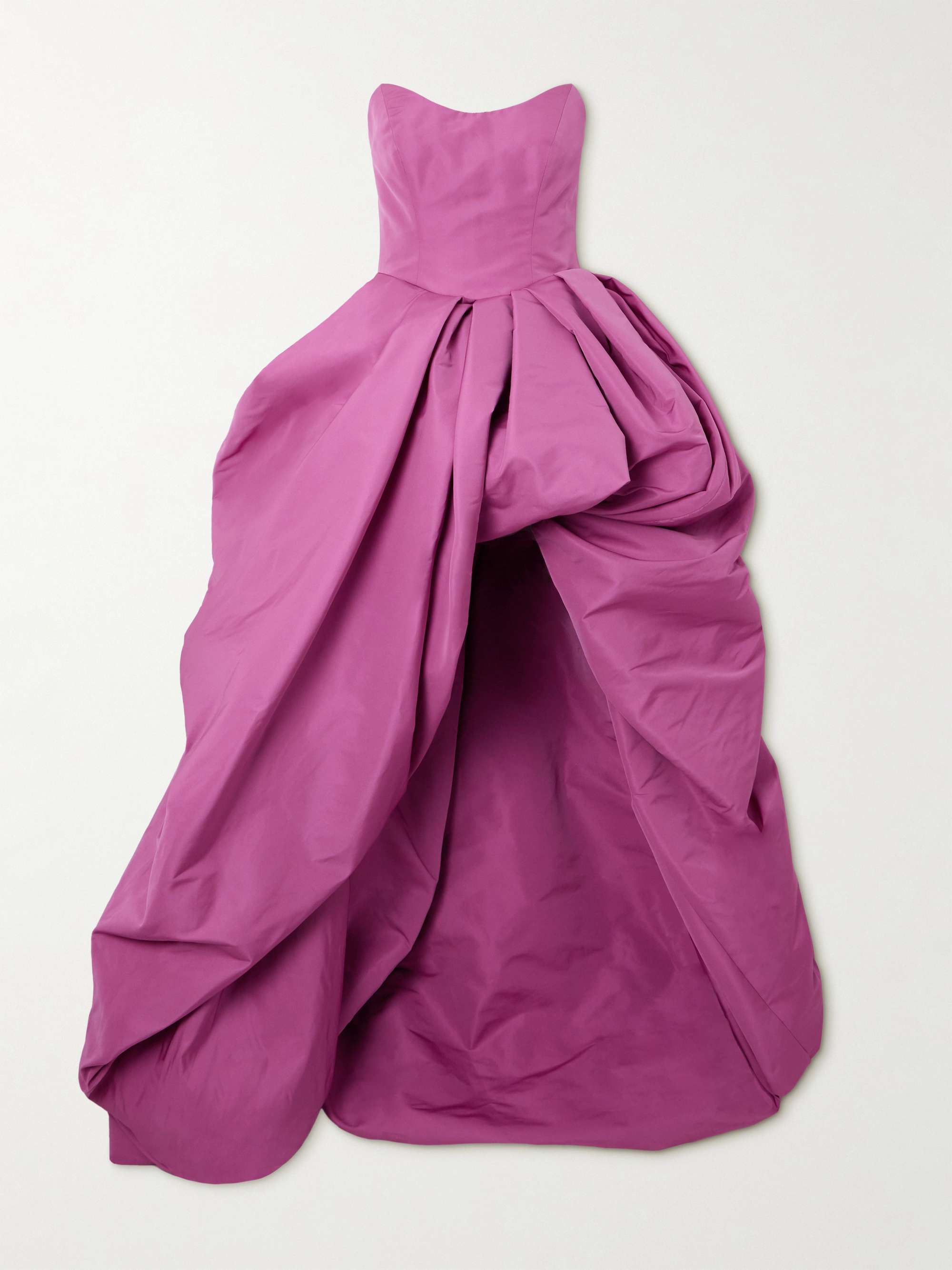 Strapless faille gown hero visual