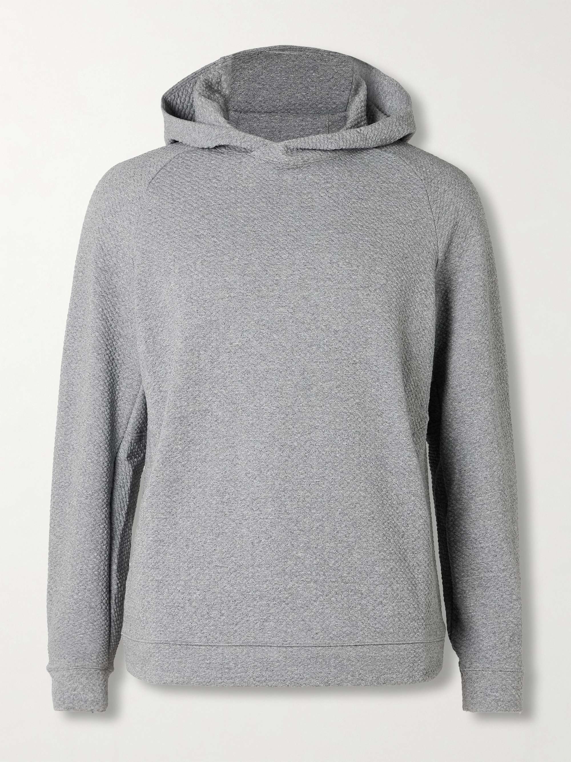 At Ease Double-Knit Textured Cotton-Blend Hoodie hero visual