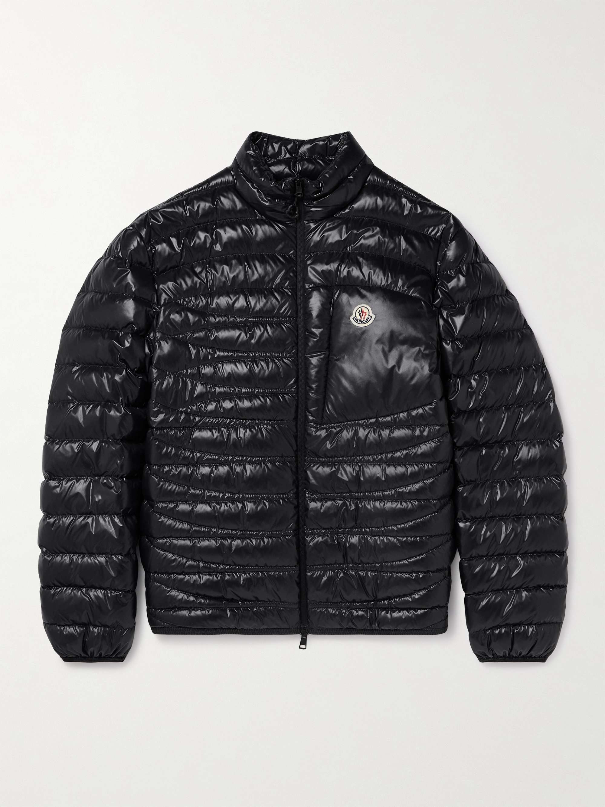 Logo-Appliquéd Quilted Nylon Laqué Down Jacket hero visual