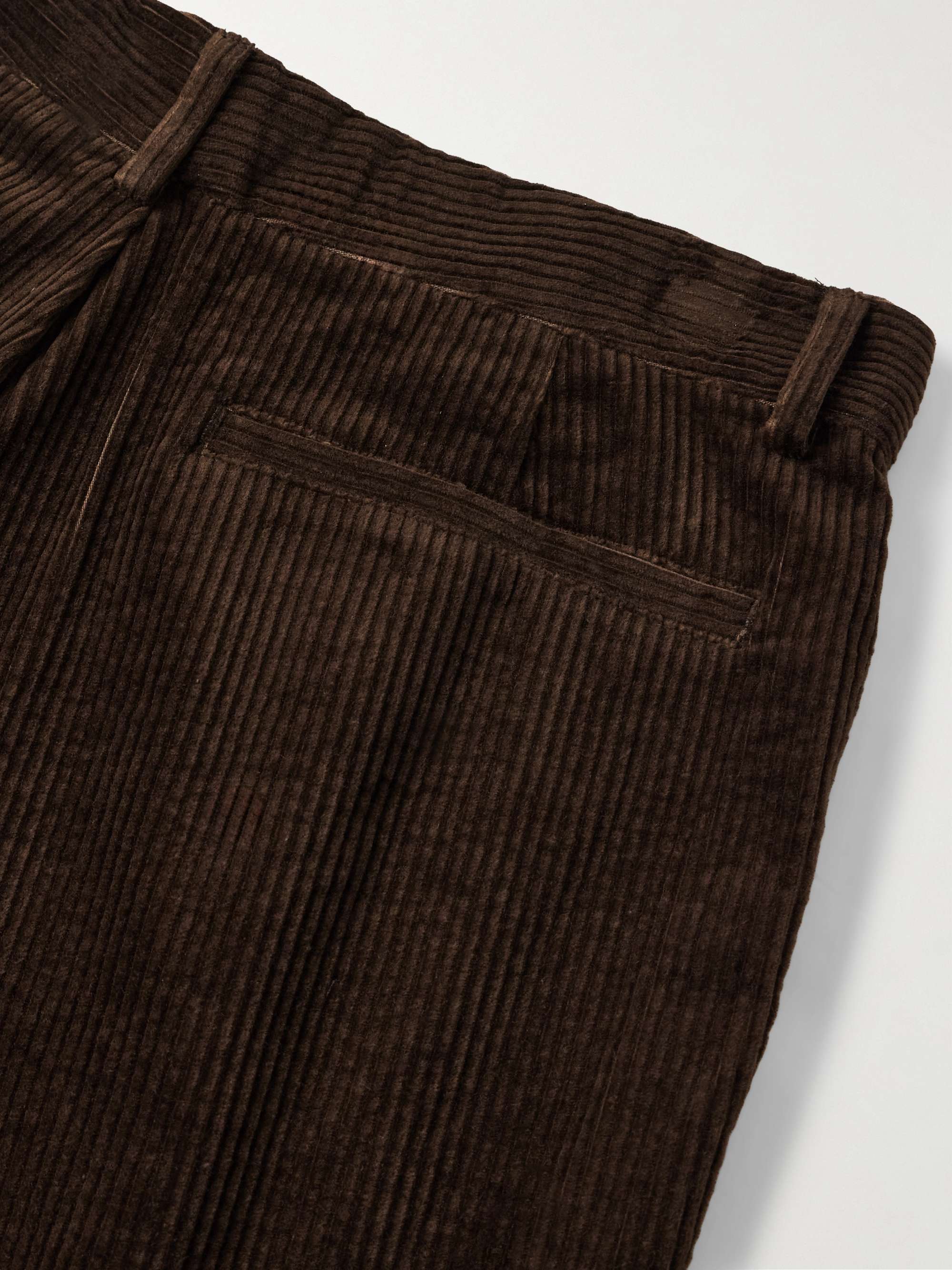 Carsen Straight-Leg Cotton-Corduroy Trousers view
