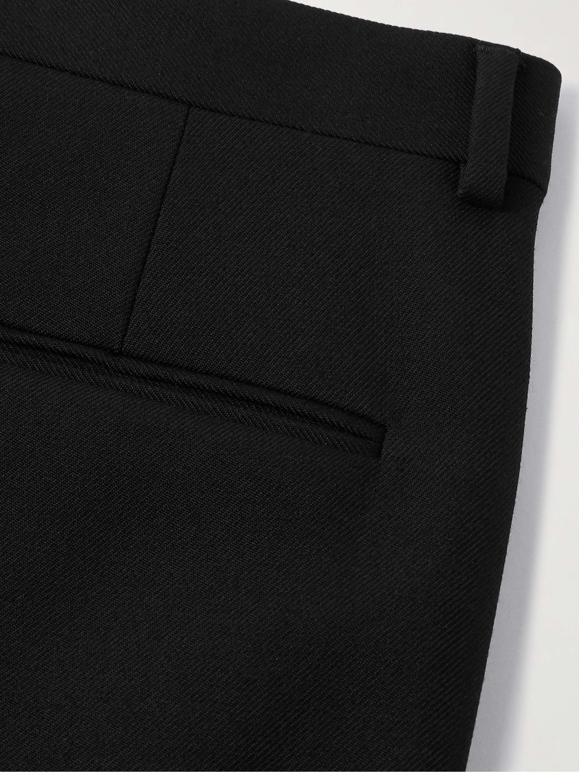 Straight-Leg Wool-Gabardine Trousers view