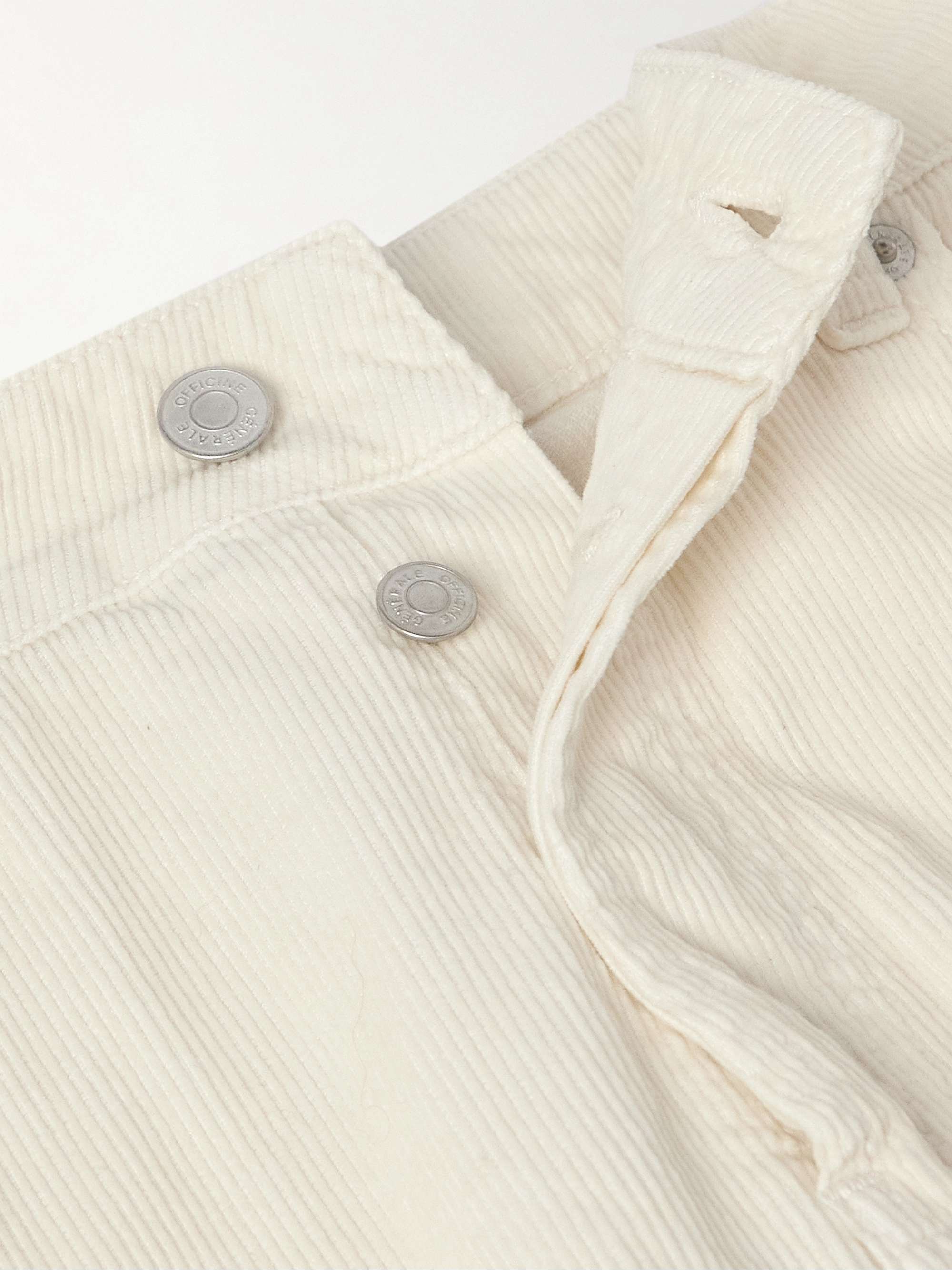 James Slim-Fit Straight-Leg Cotton-Corduroy Trousers view
