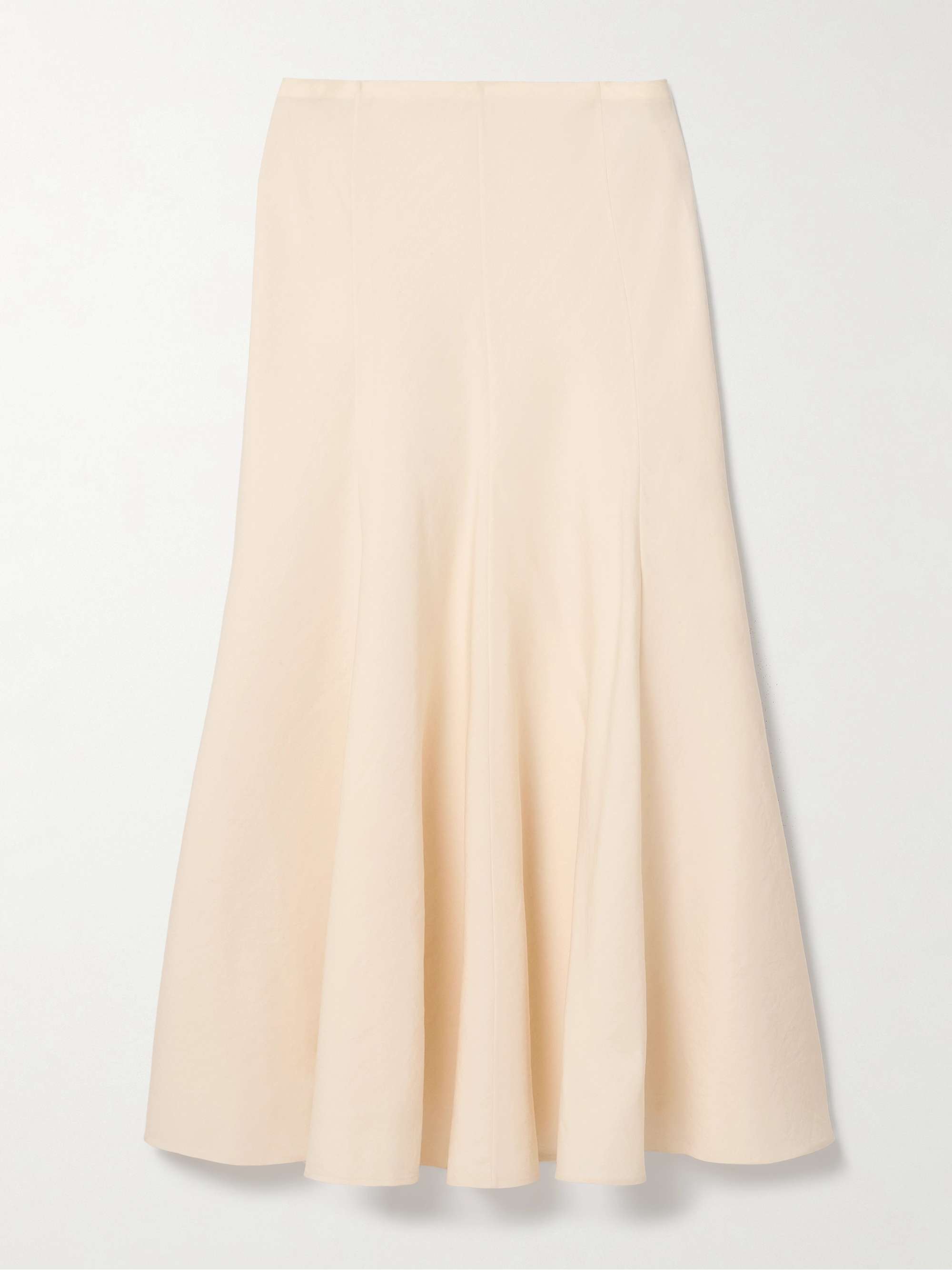 Lenno silk and cotton-blend midi skirt hero visual