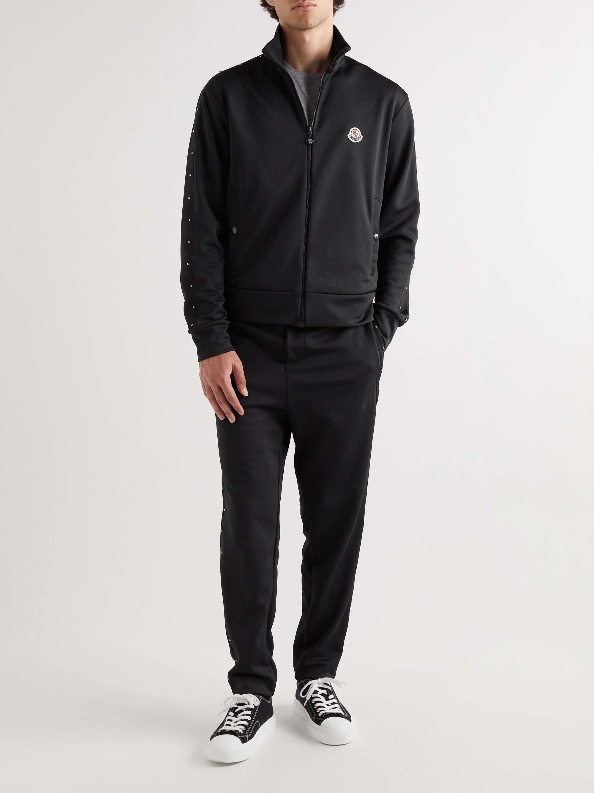 Tapered Embellished Jersey Sweatpants view