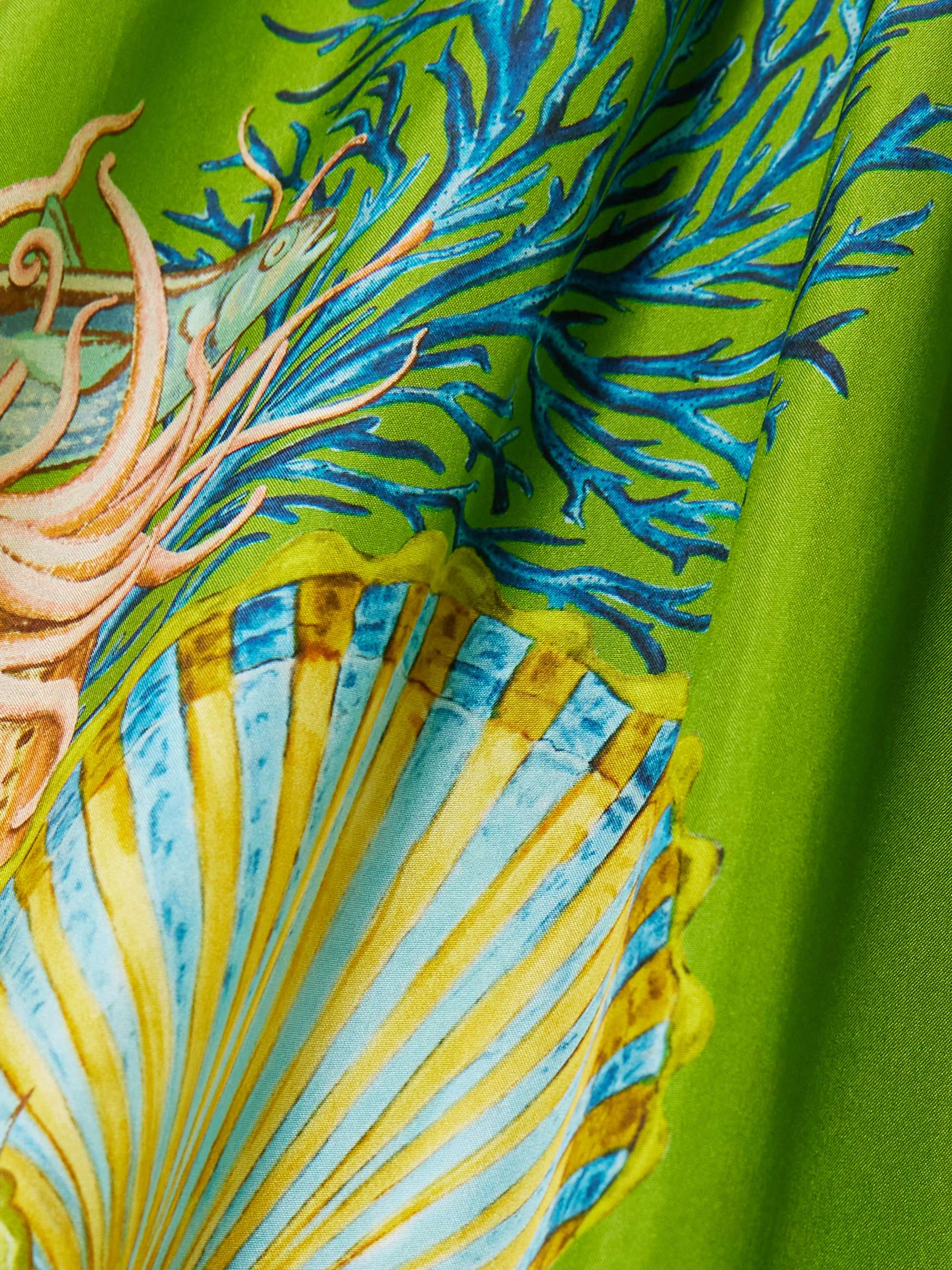 + Sam Pauletto Aquatica ruffled tiered printed silk-habotai mini dress view