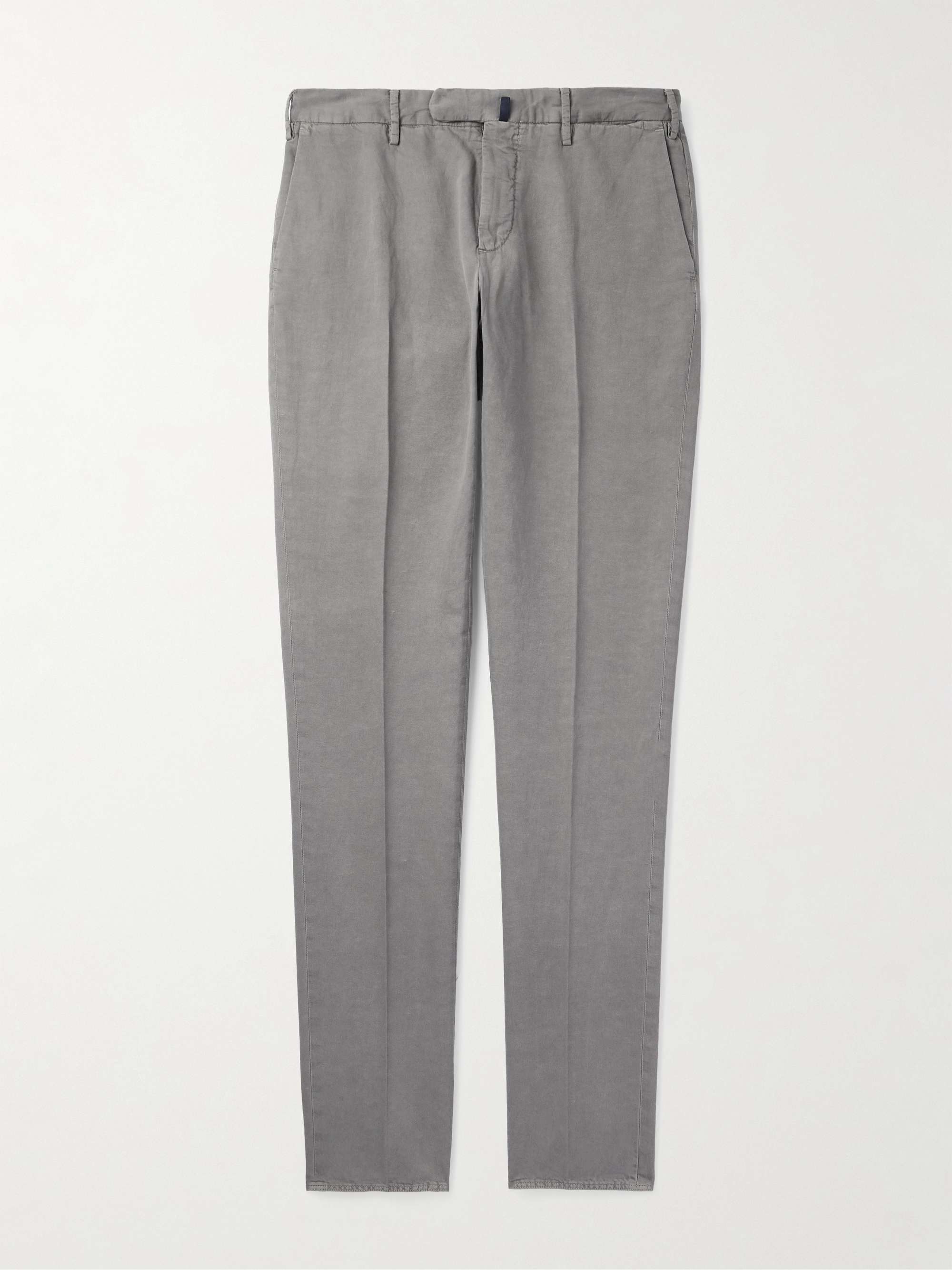Venezia 1951 Slim-Fit Straight-Leg Cotton and Linen-Blend Trousers hero visual