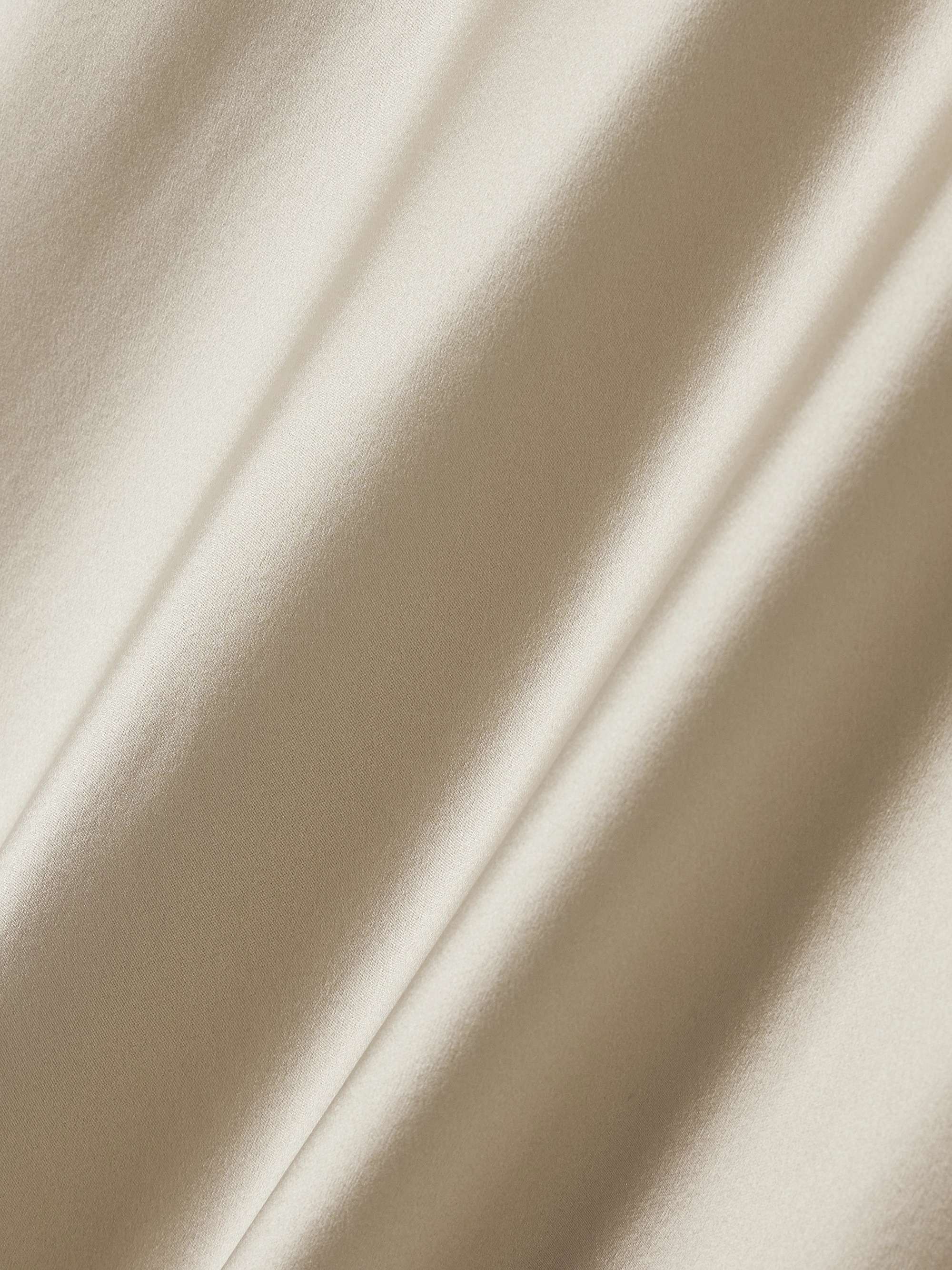 Carnet silk-satin midi skirt view