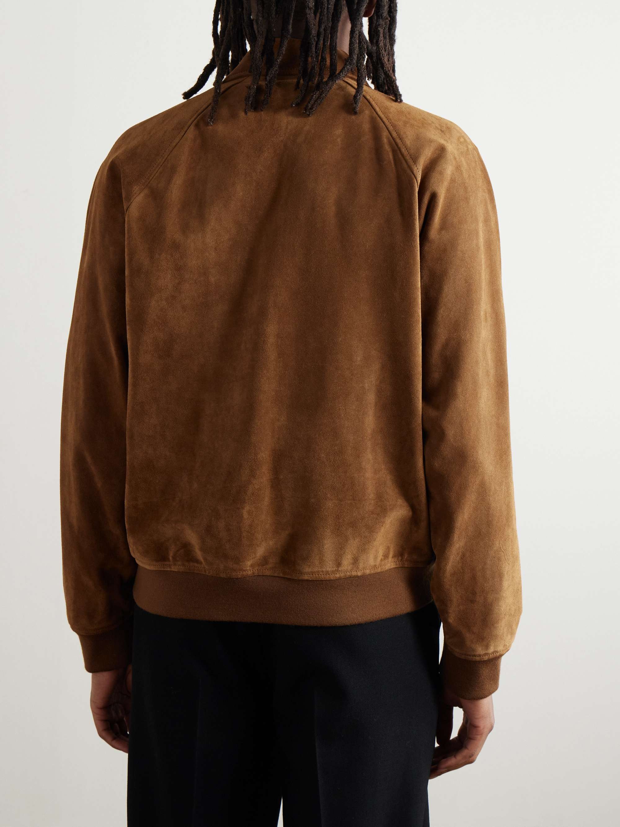 Suede Bomber Jacket view