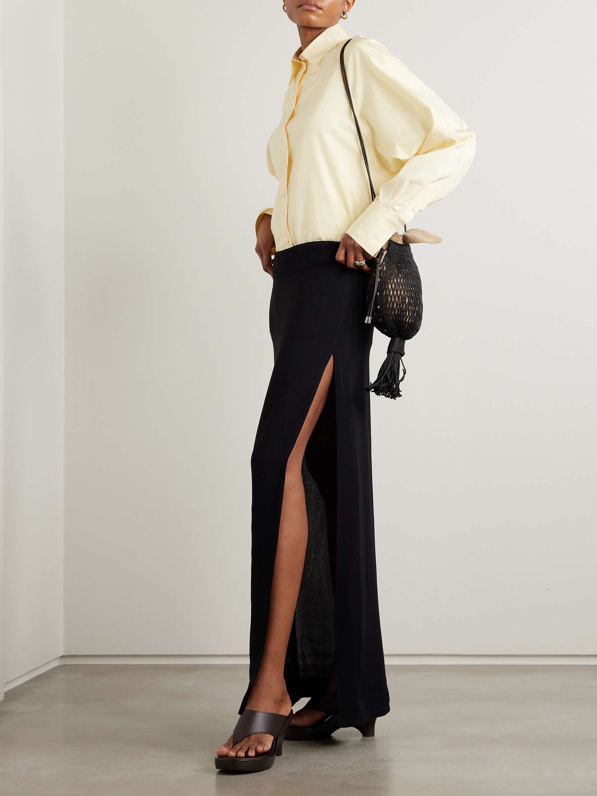 Jersey maxi skirt view