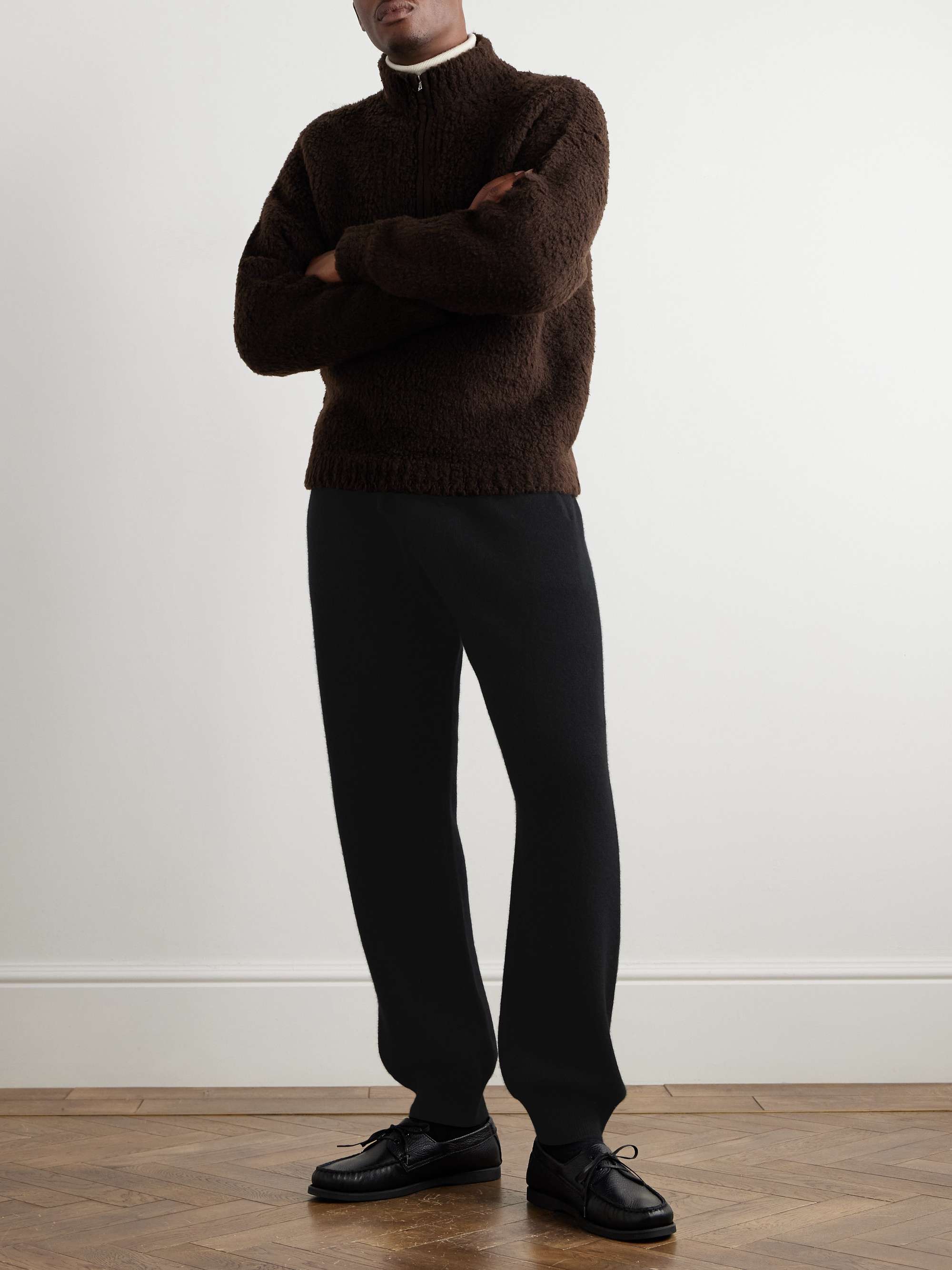 Tapered Cashmere Trousers view