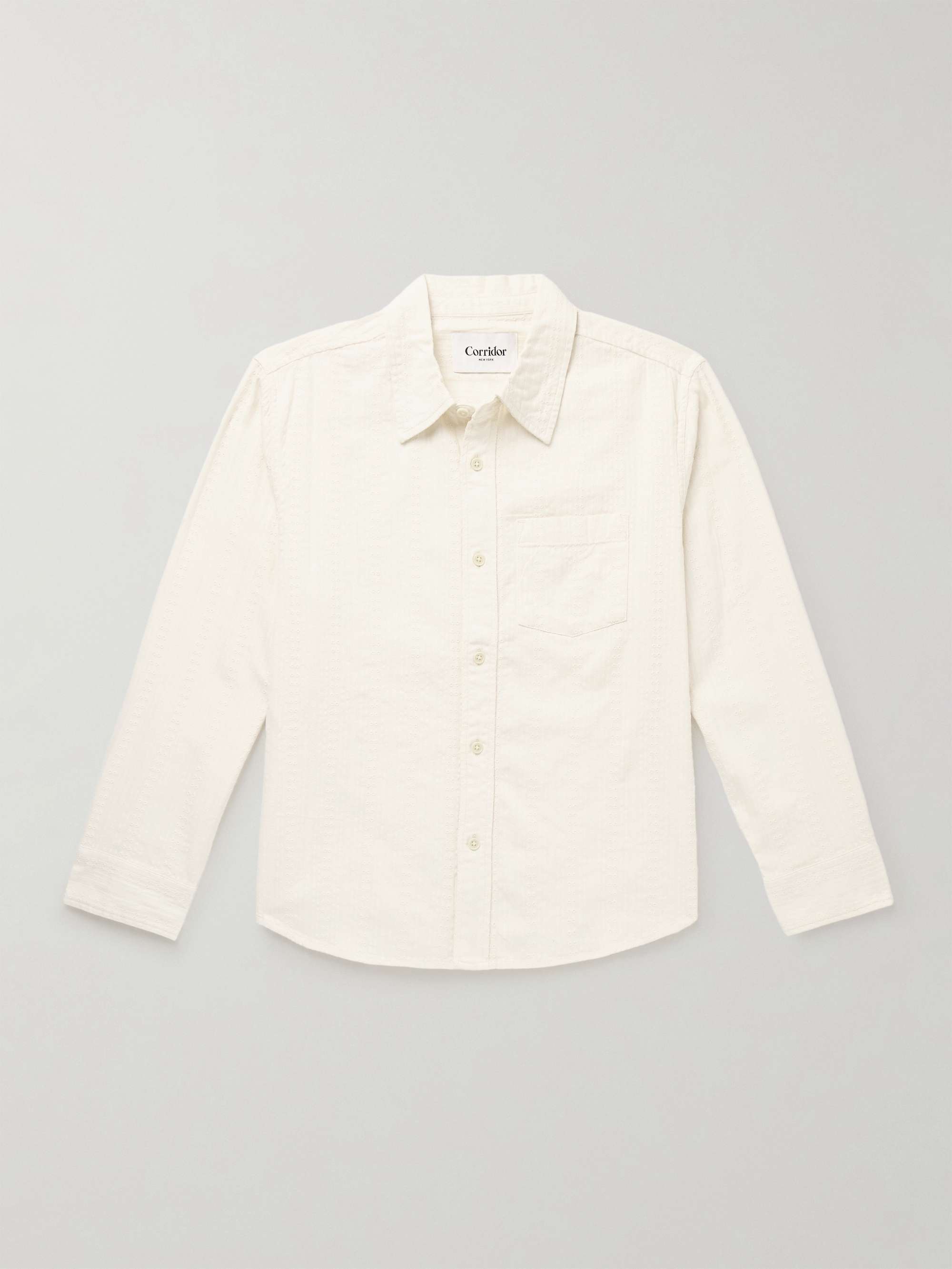 Embroidered Cotton-Blend Shirt view