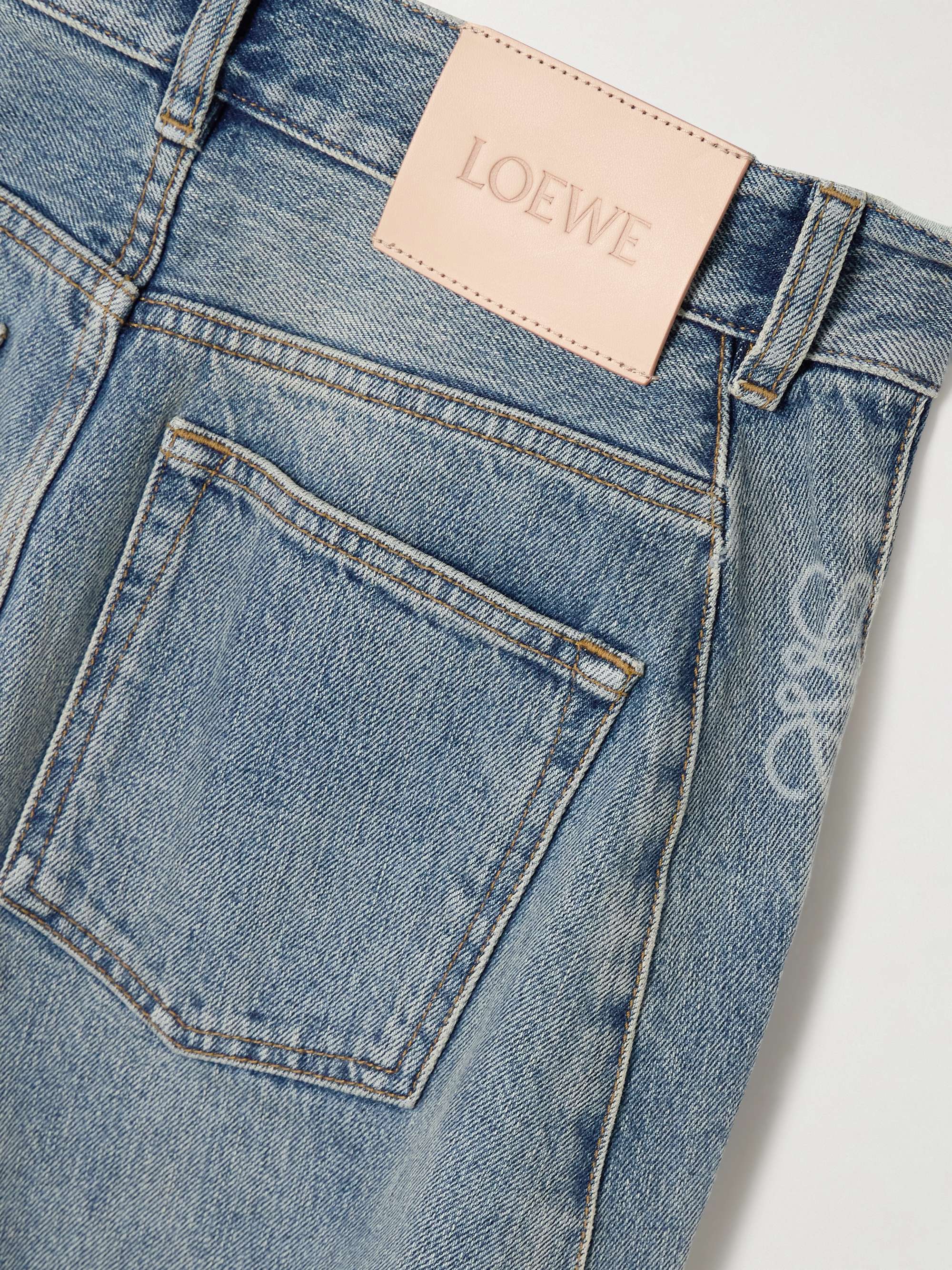 Anagram high-rise barrel-leg jeans view