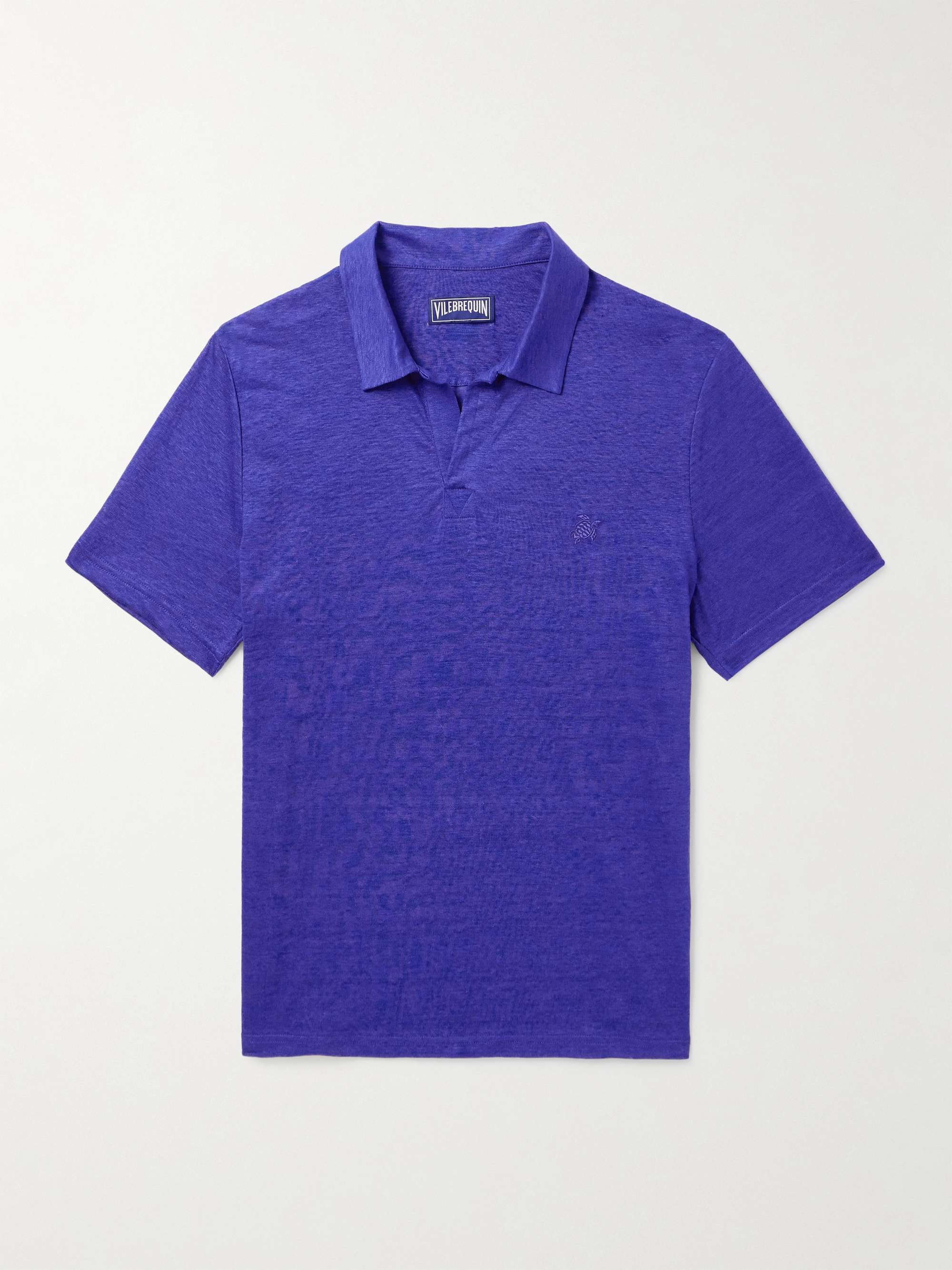 Pyramid Linen-Jersey Polo Shirt view