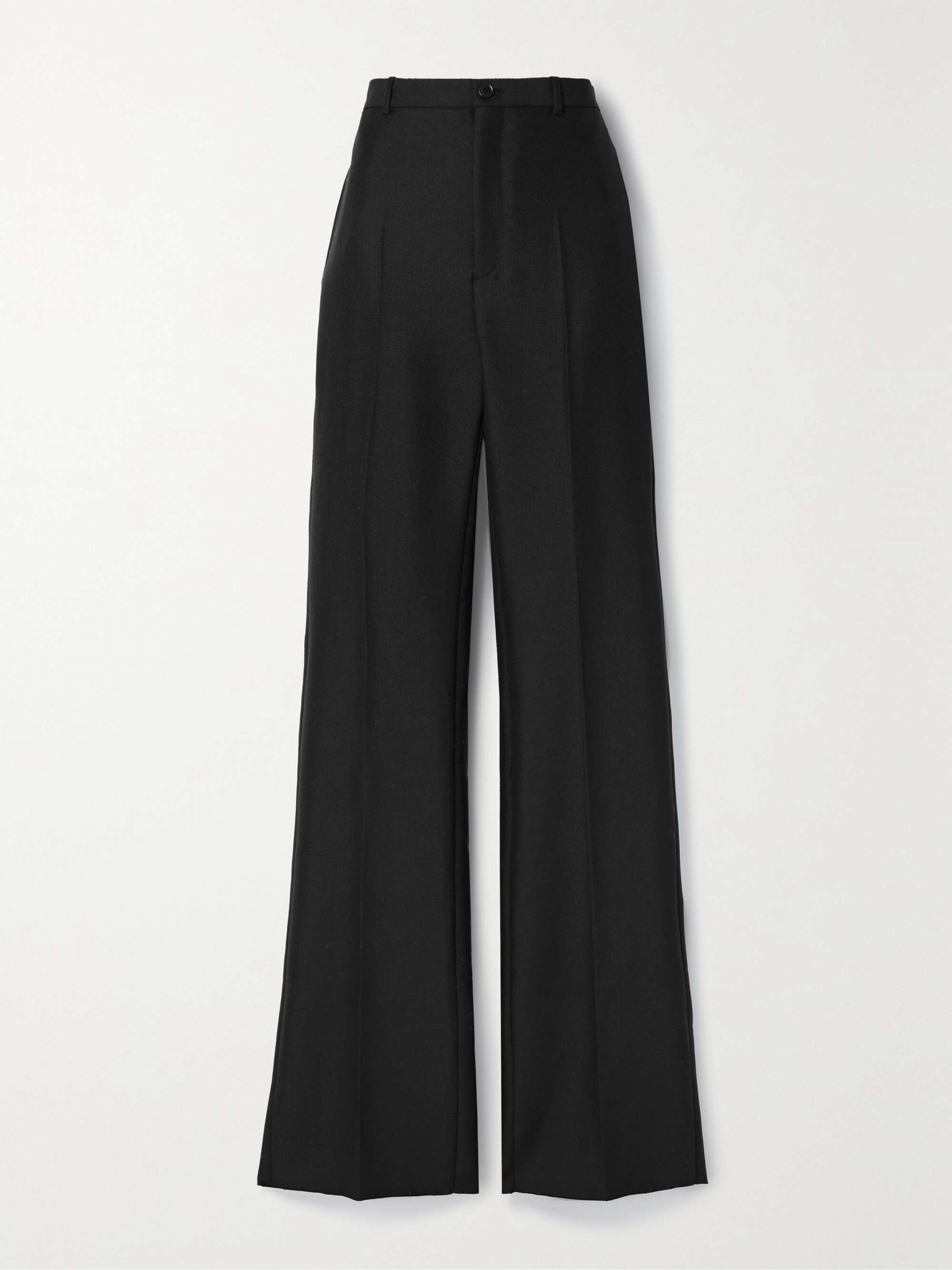 Wool and mohair-blend wide-leg pants view
