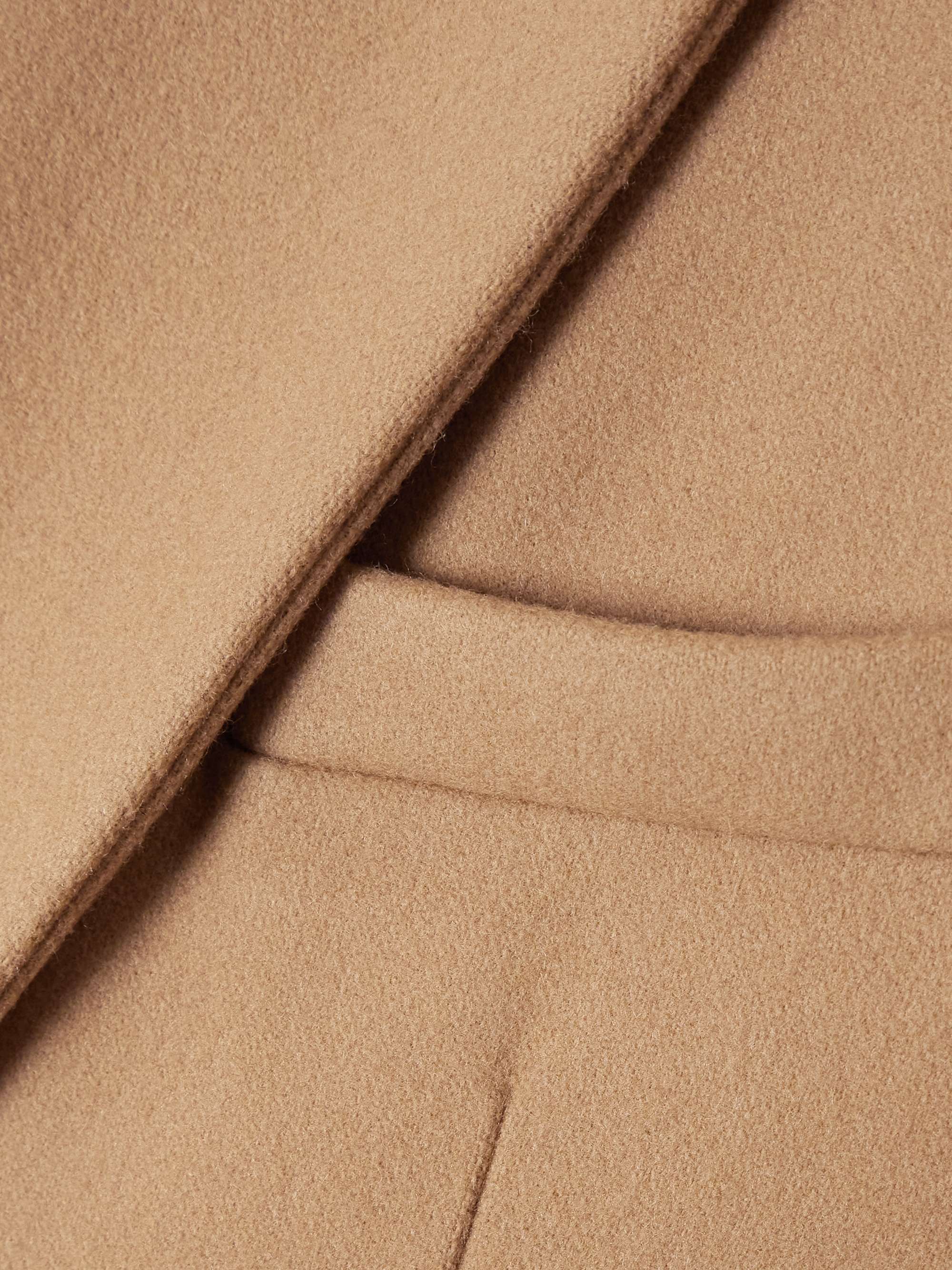 Oversized double-breasted wool coat view