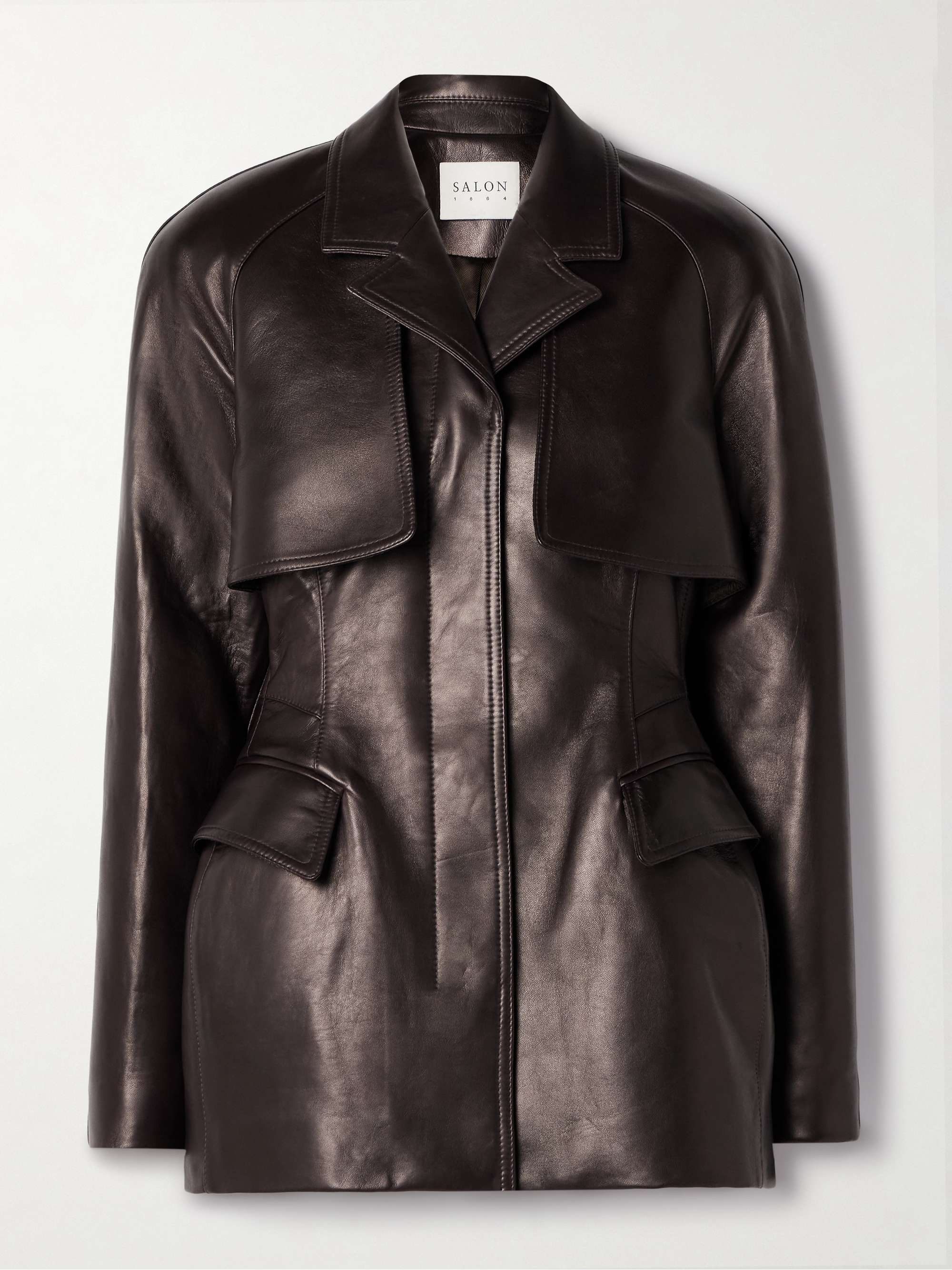 Claudel leather jacket view