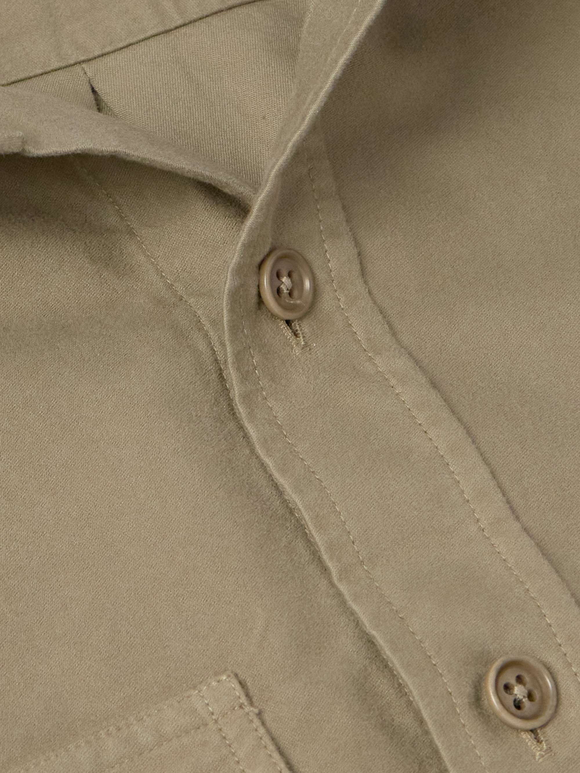Slim-Fit Cotton-Moleskin Shirt view