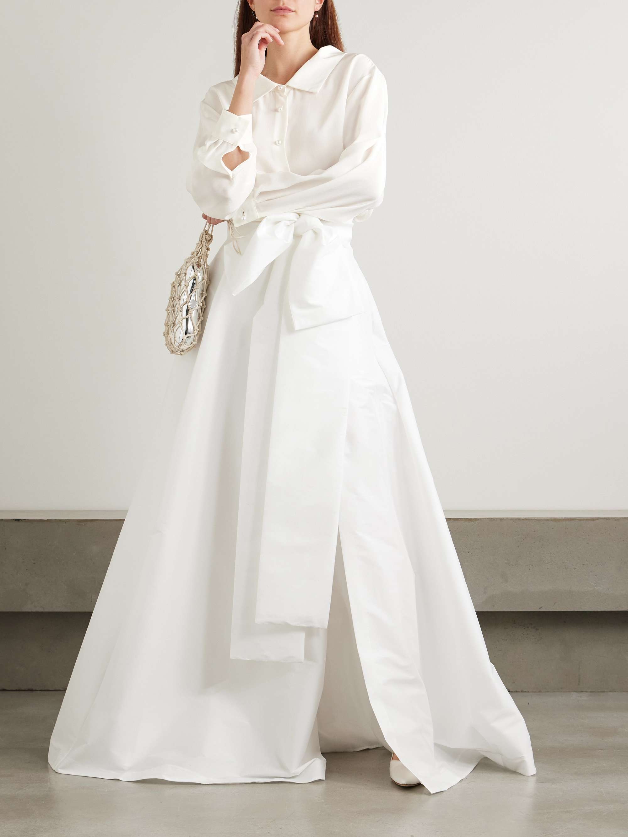 Guido embellished silk shirt view