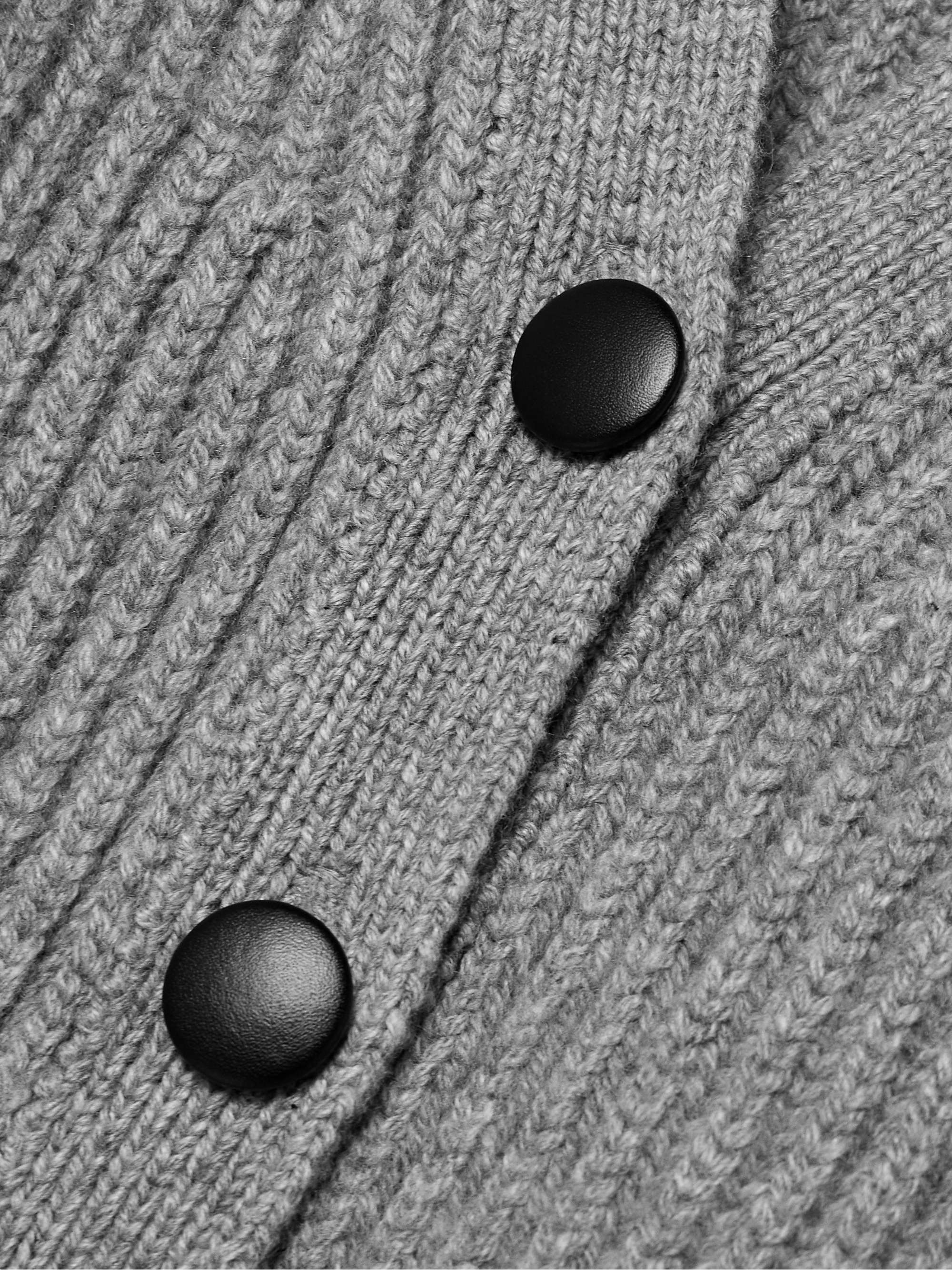 Wren oversized ribbed cashmere cardigan view