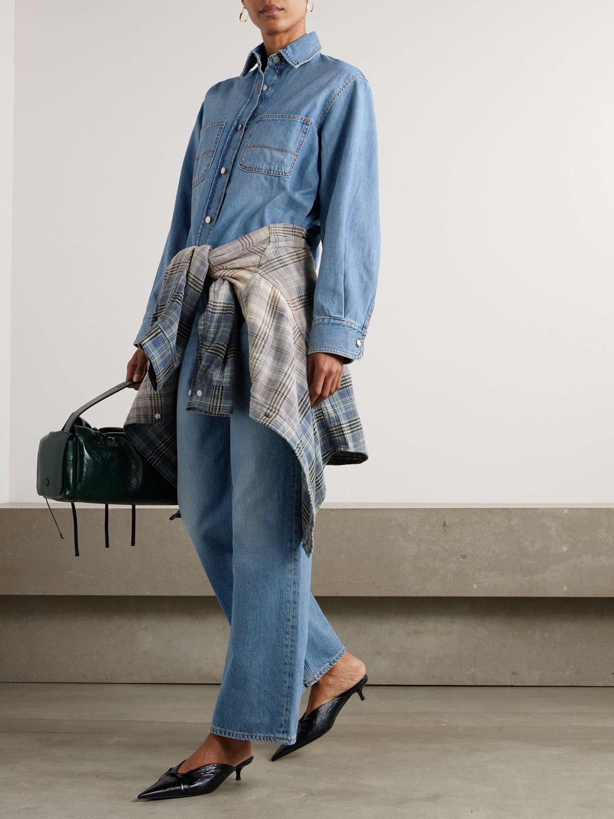 Korea WB distressed boyfriend jeans view