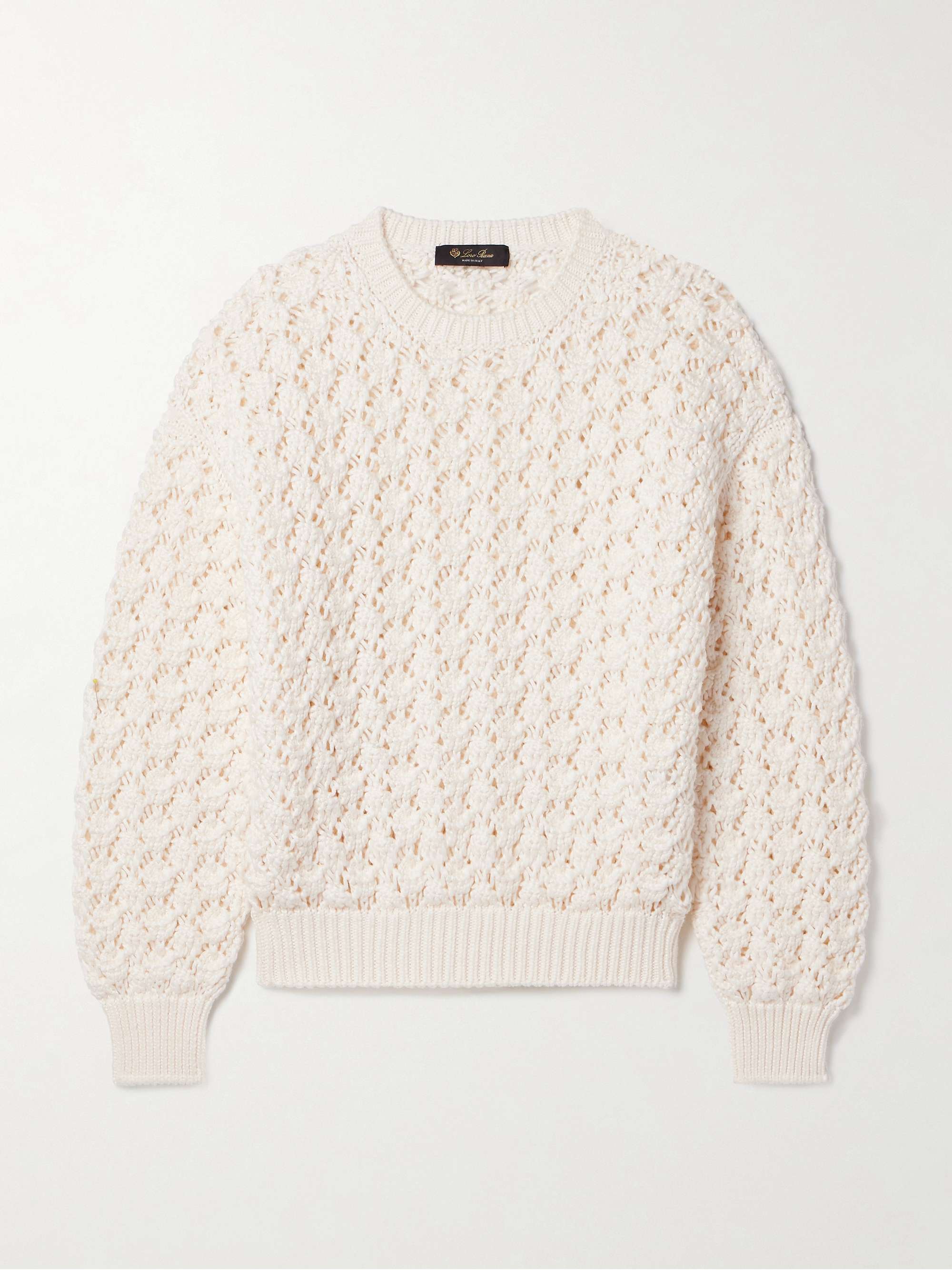 Nikko open-knit cotton and silk-blend sweater view