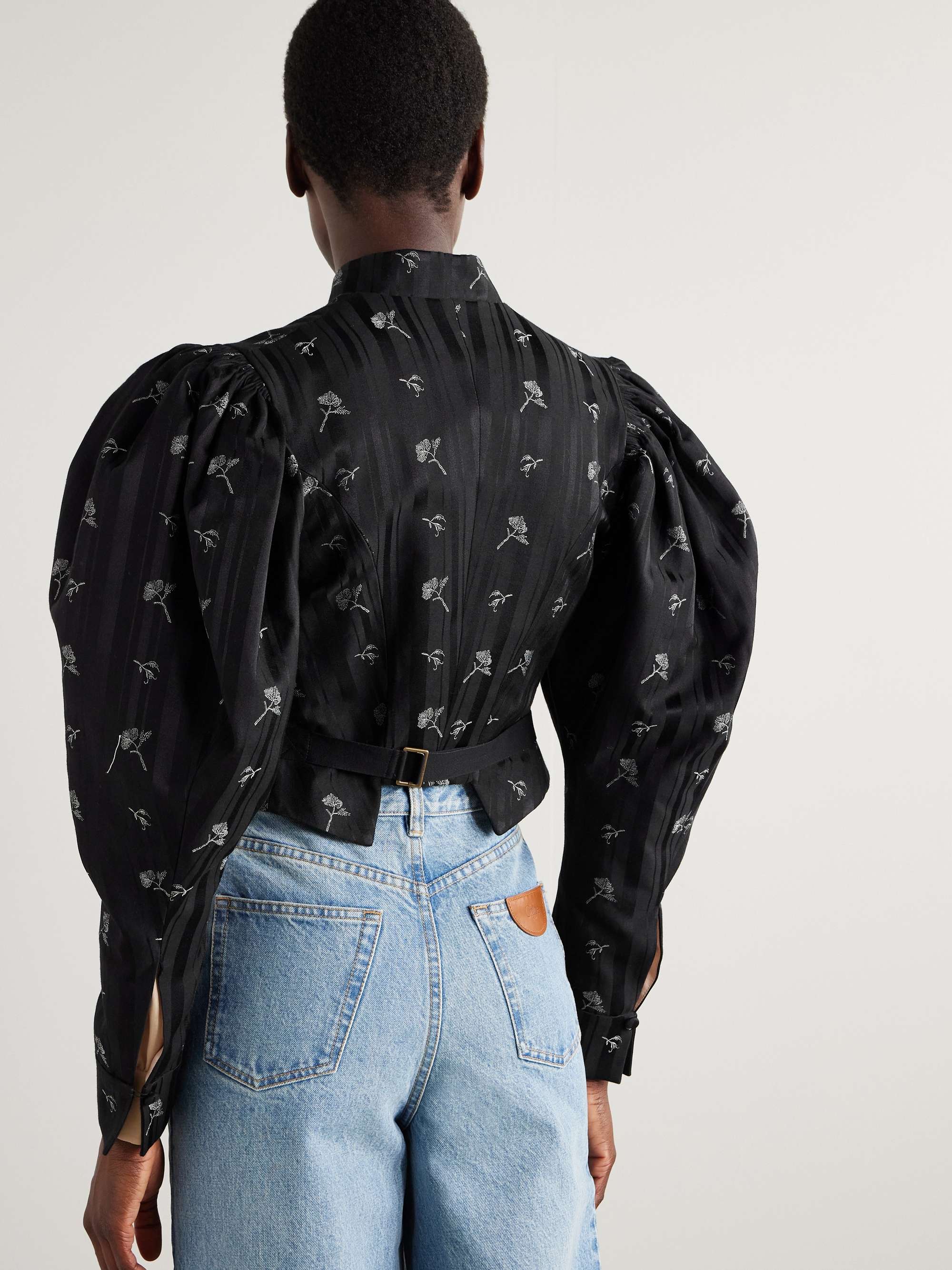 Cotton and silk-blend jacket view