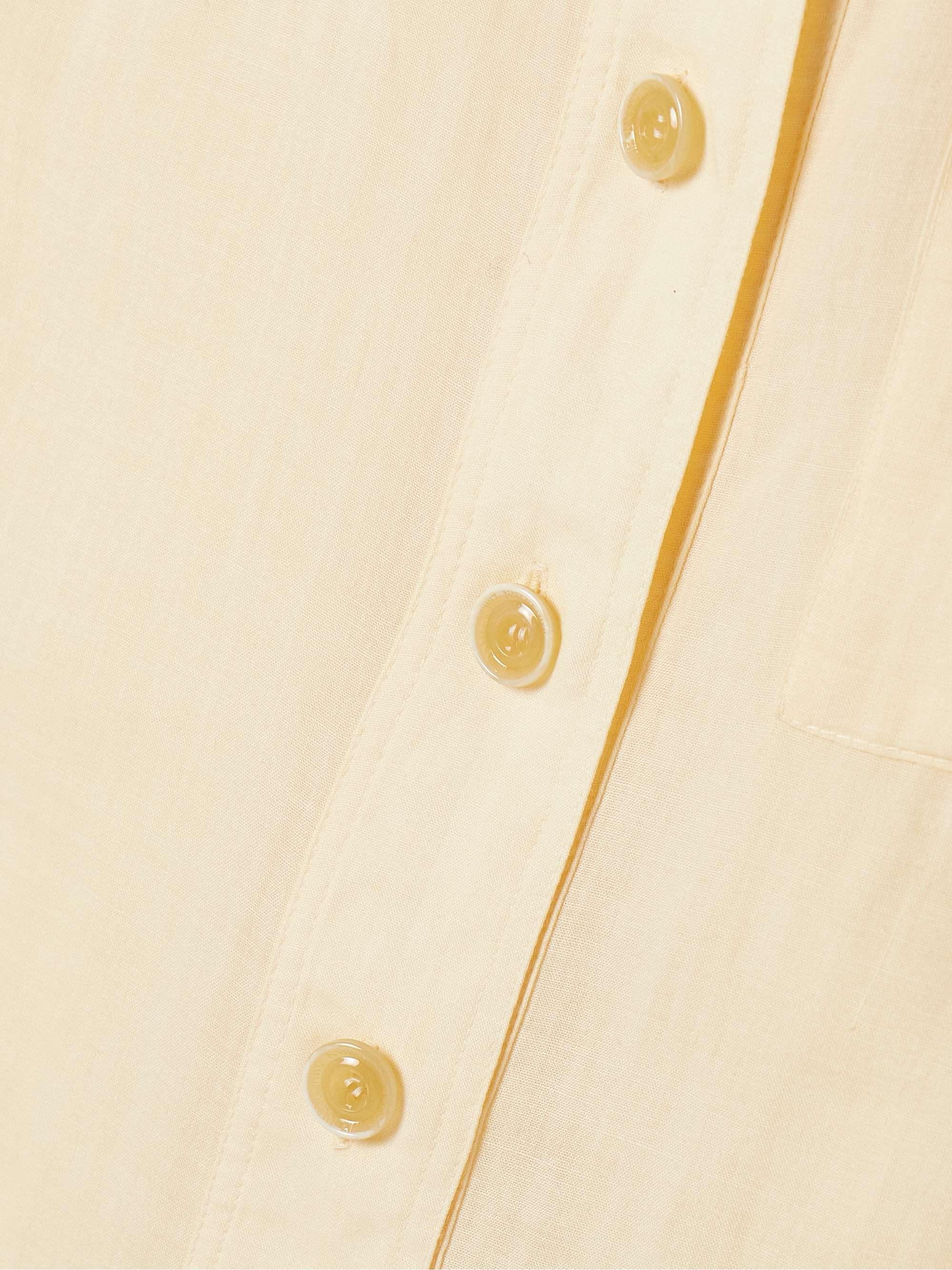 Illuminate pleated ramie shirt view
