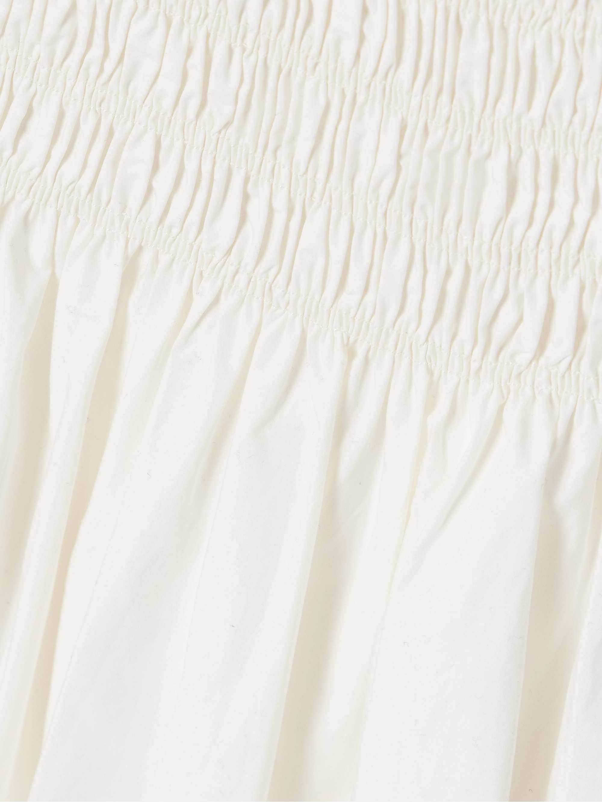 Noa shirred cotton-poplin mini dress view
