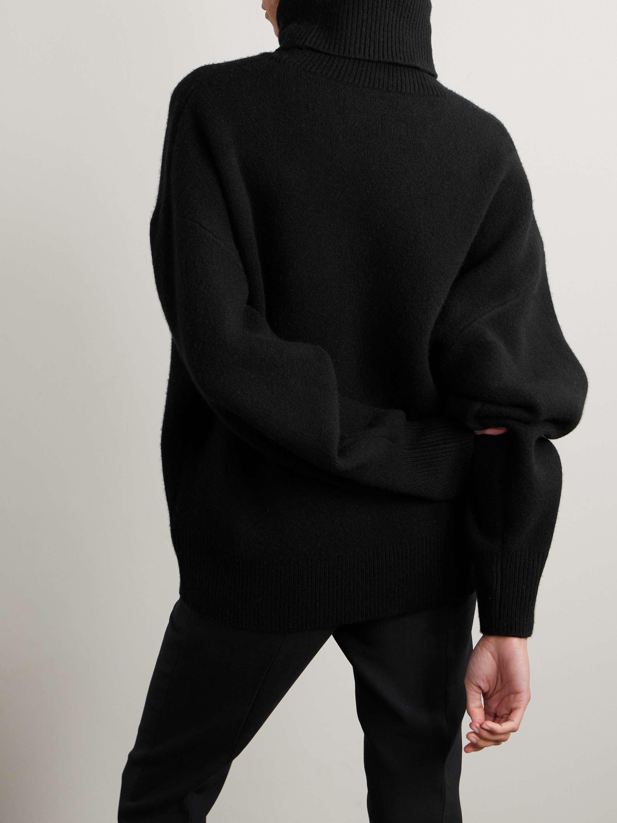 Oversized wool-blend turtleneck sweater view