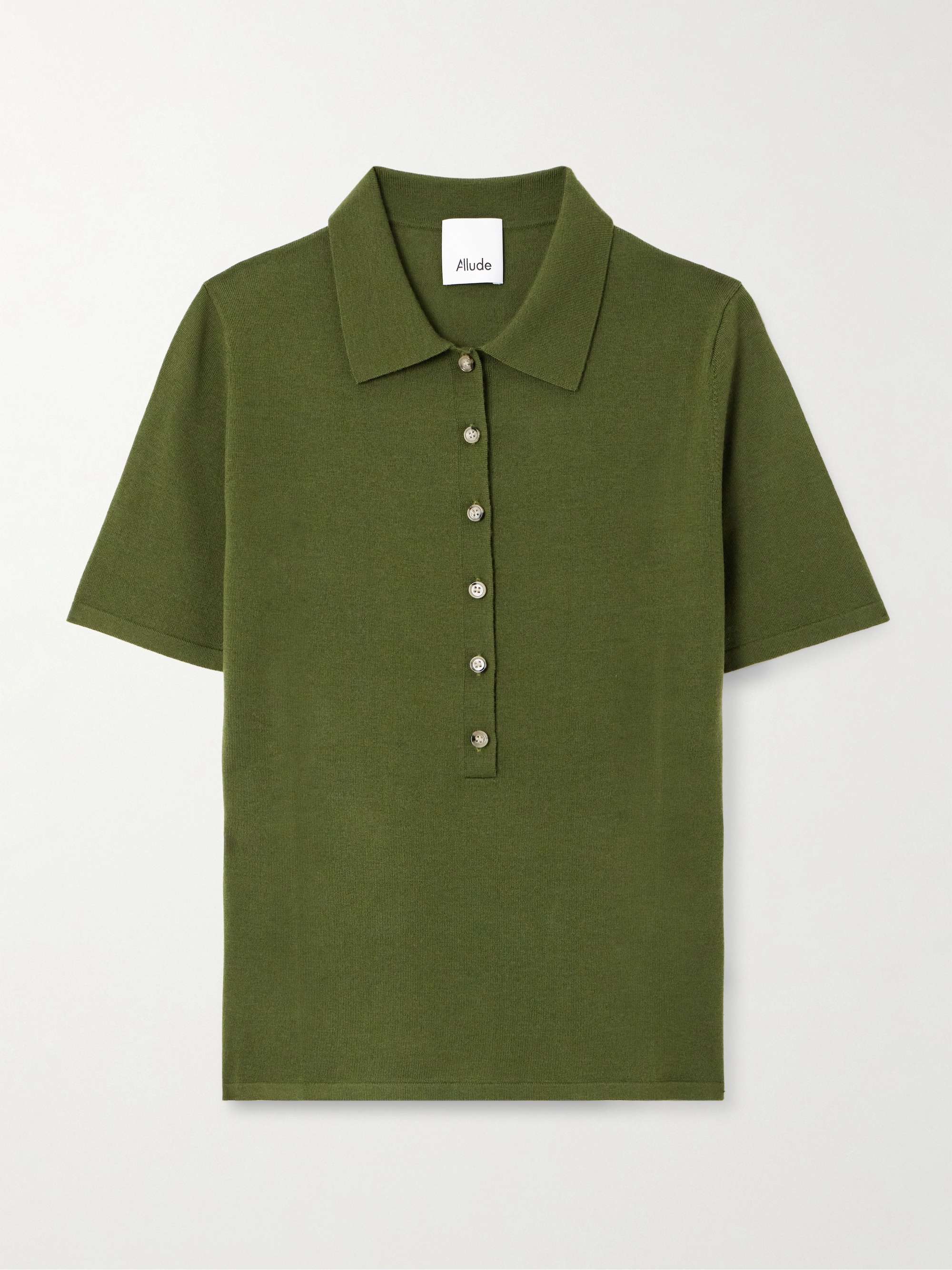 Wool polo shirt view