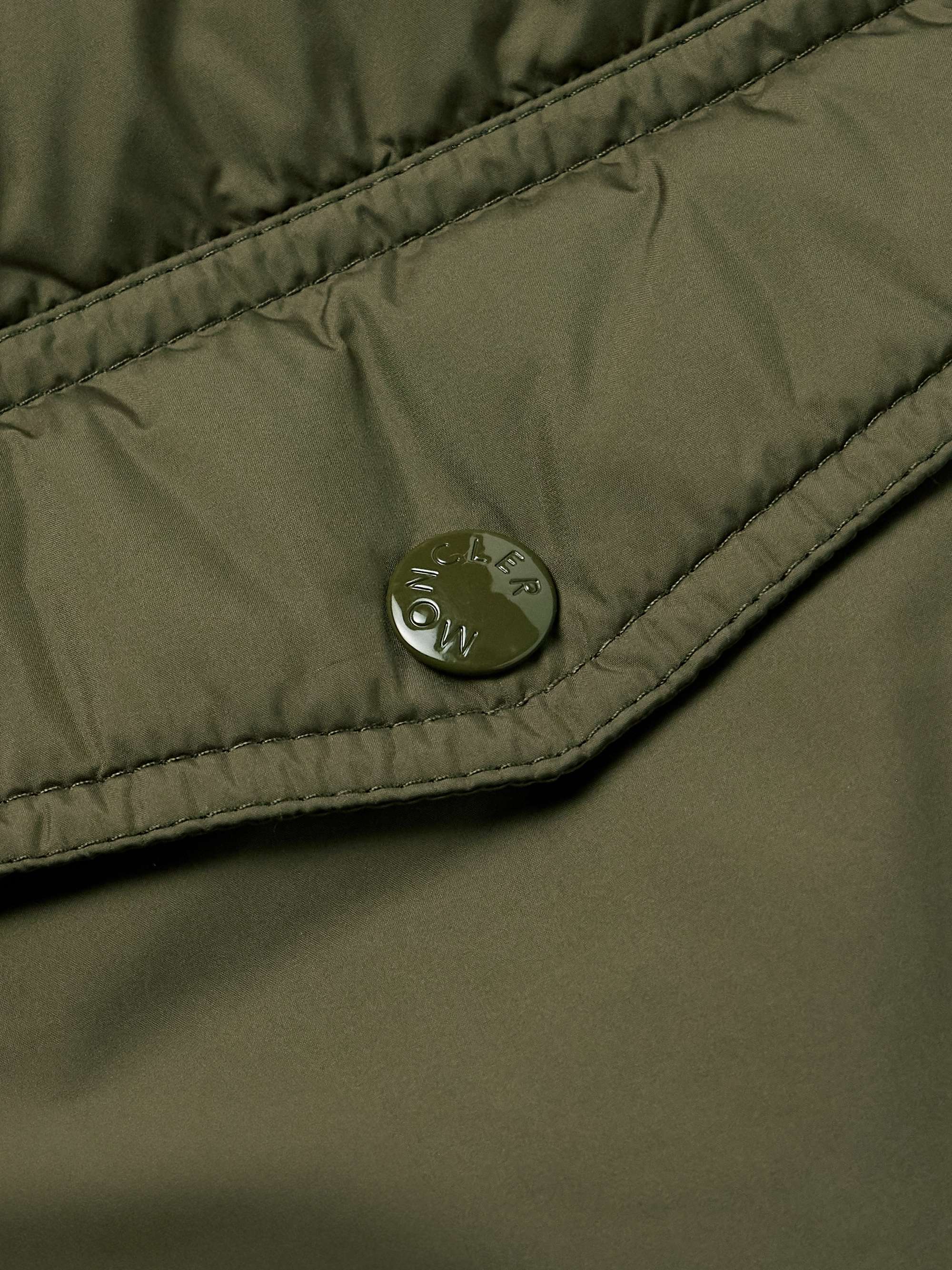 Padded Quilted Shell and Cotton-Jersey Down Jacket view
