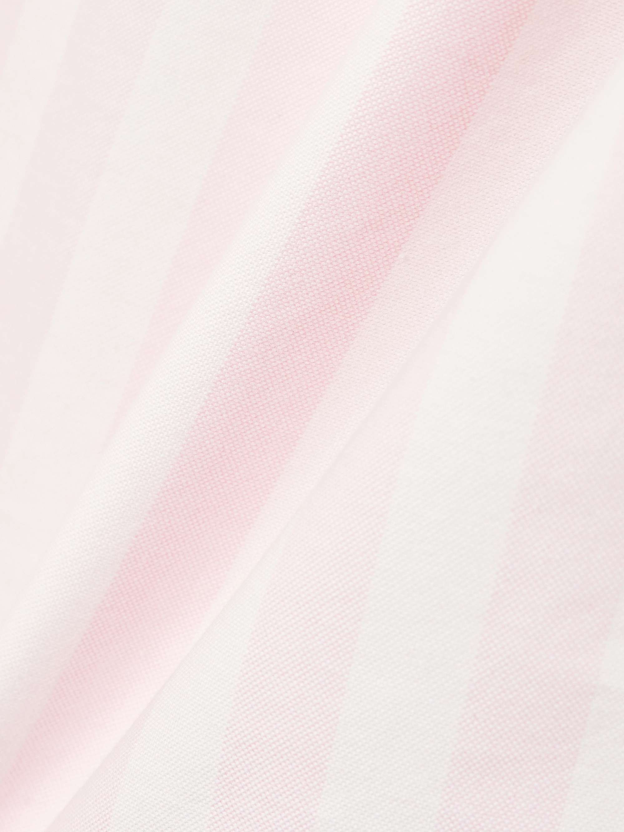 Embroidered striped organic cotton Oxford shirt view