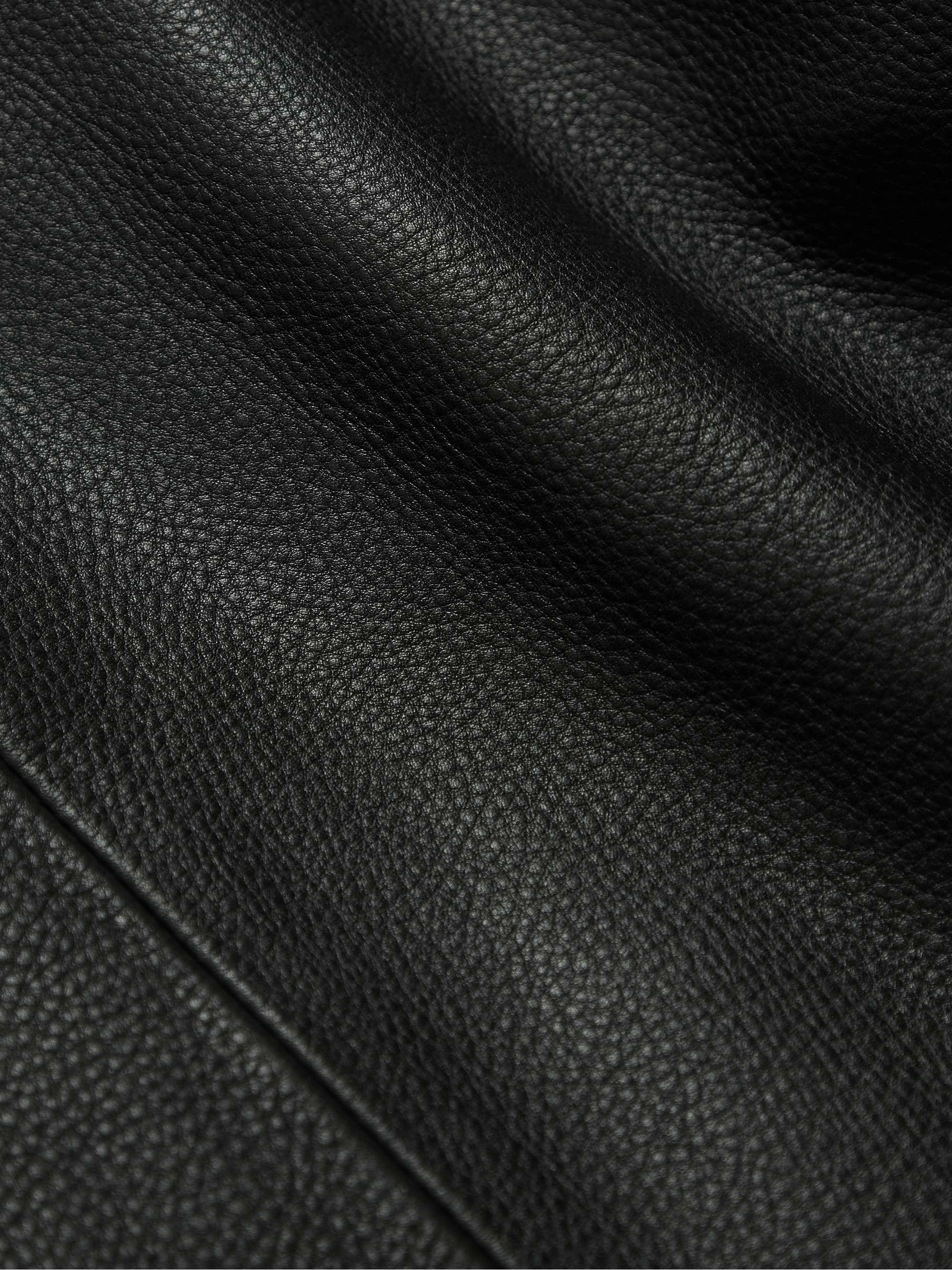 Full-Grain Leather Coach Jacket view
