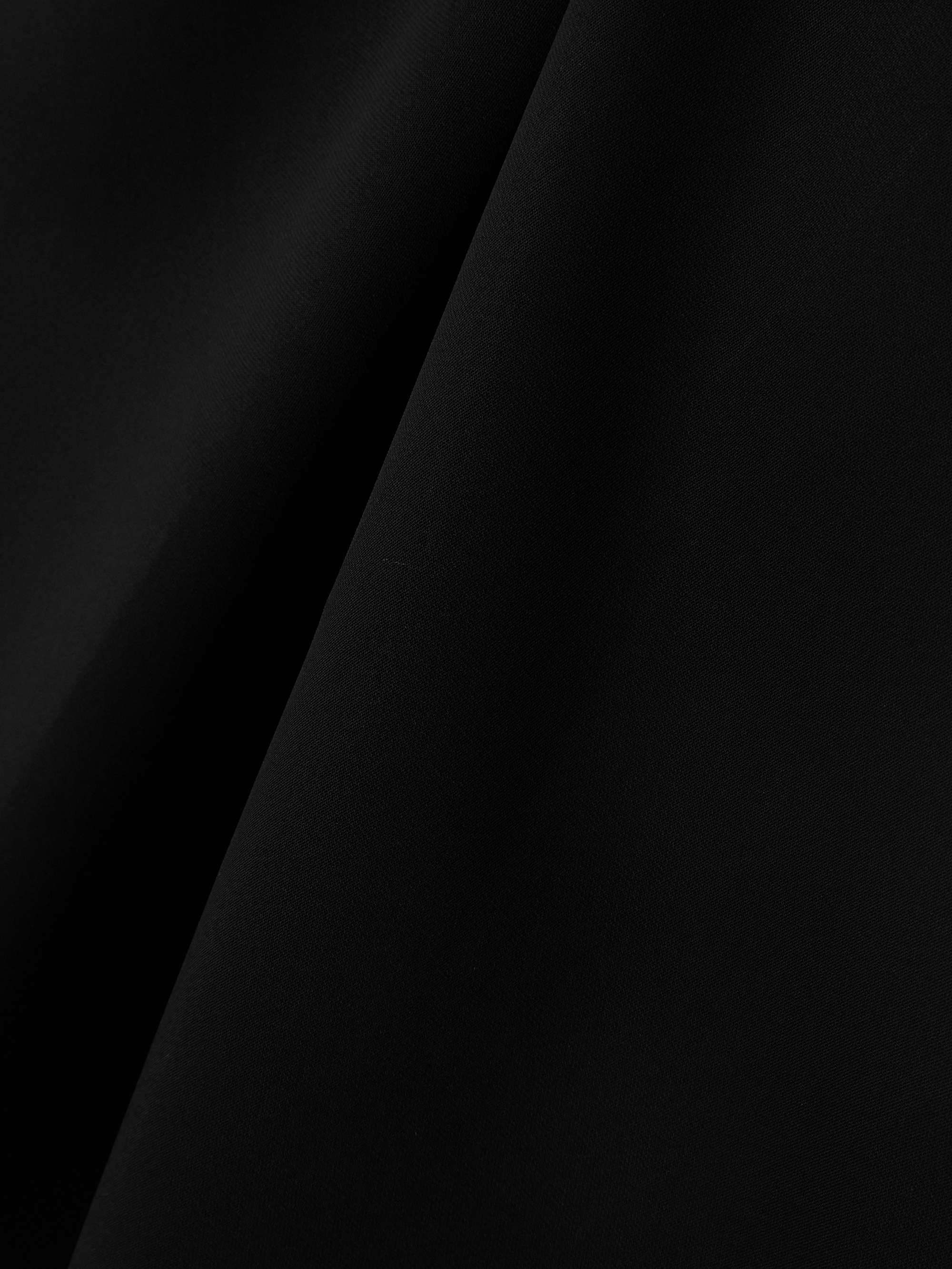 Issia strapless silk organza-trimmed crepe dress view