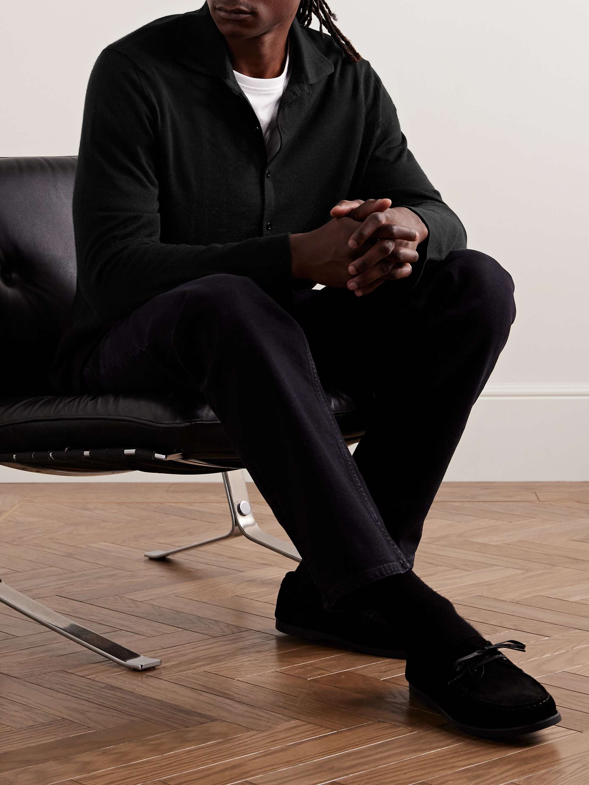 Carlo Cashmere and Silk-Blend Shirt view