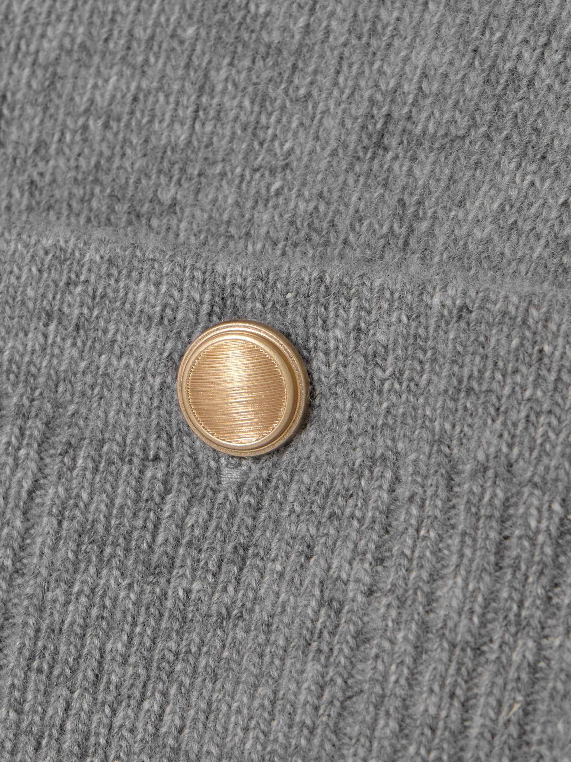 Embellished wool and cashmere-blend polo sweater view