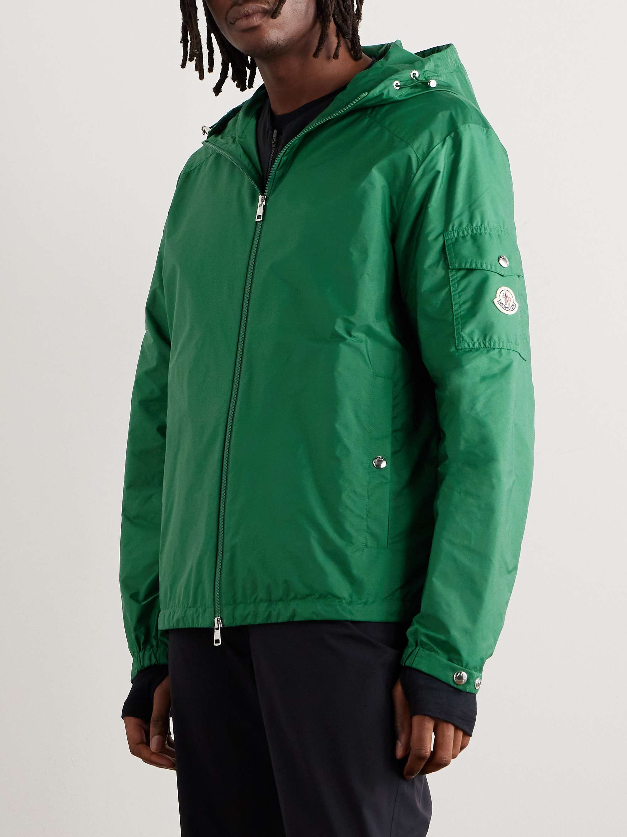 Etiache Logo-Appliqued Shell Hooded Jacket view
