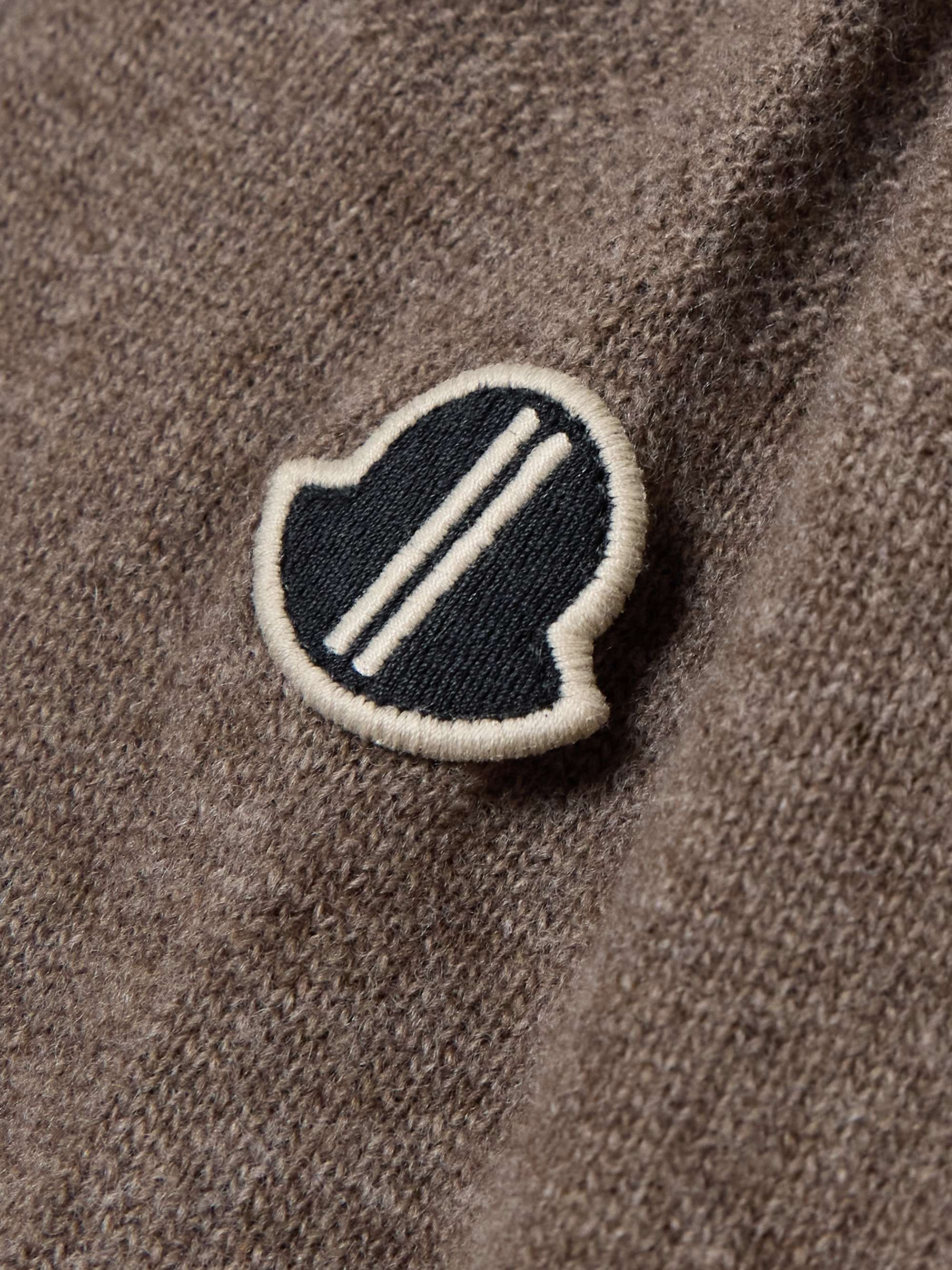 + Moncler Biker jacquard-knit wool and cashmere-blend sweater view