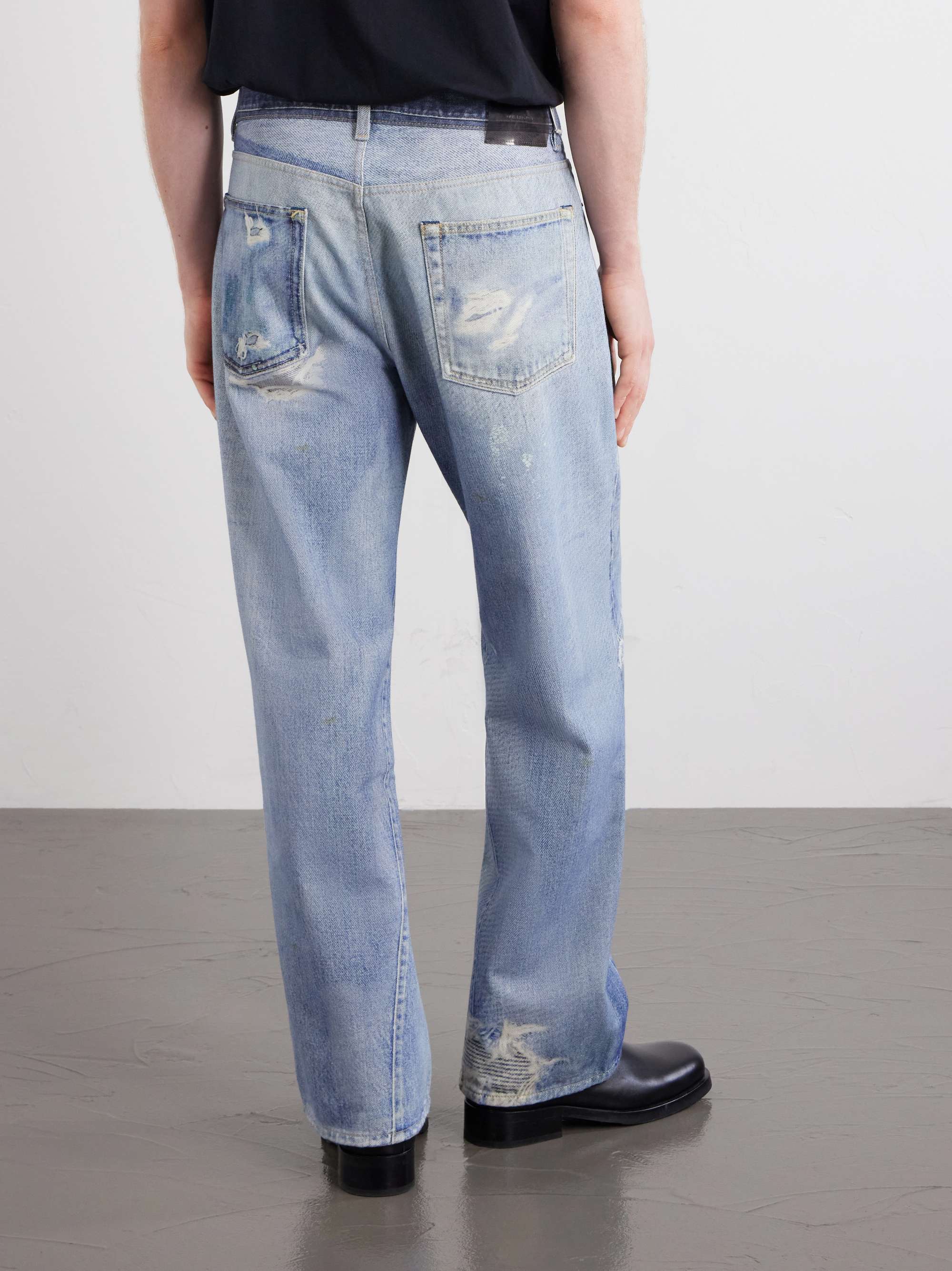 Third Cut Straight-Leg Printed Jeans view