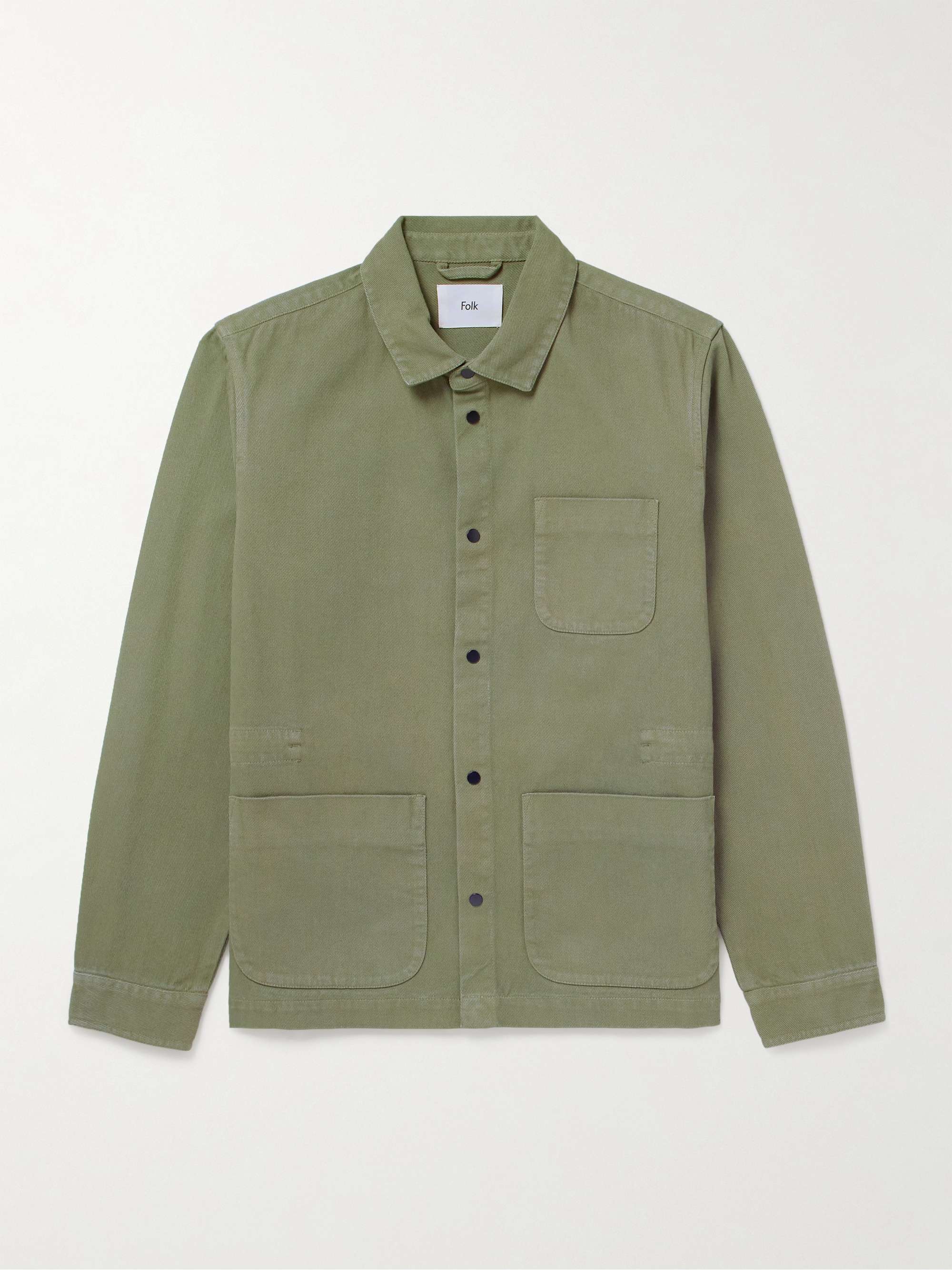 Assembly Garment-Dyed Cotton-Twill Overshirt view