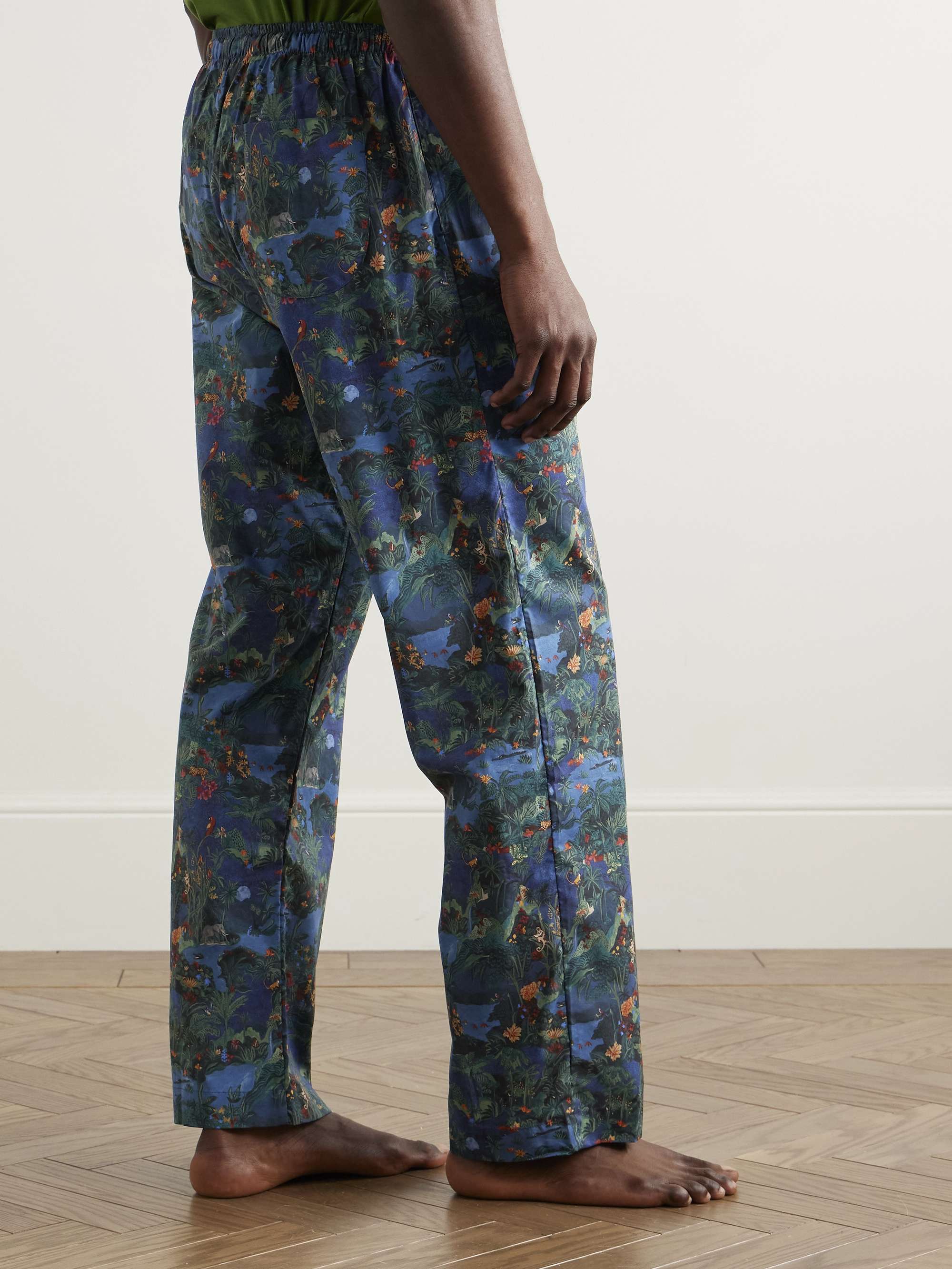 Printed Cotton-Batiste Pyjama Trousers view