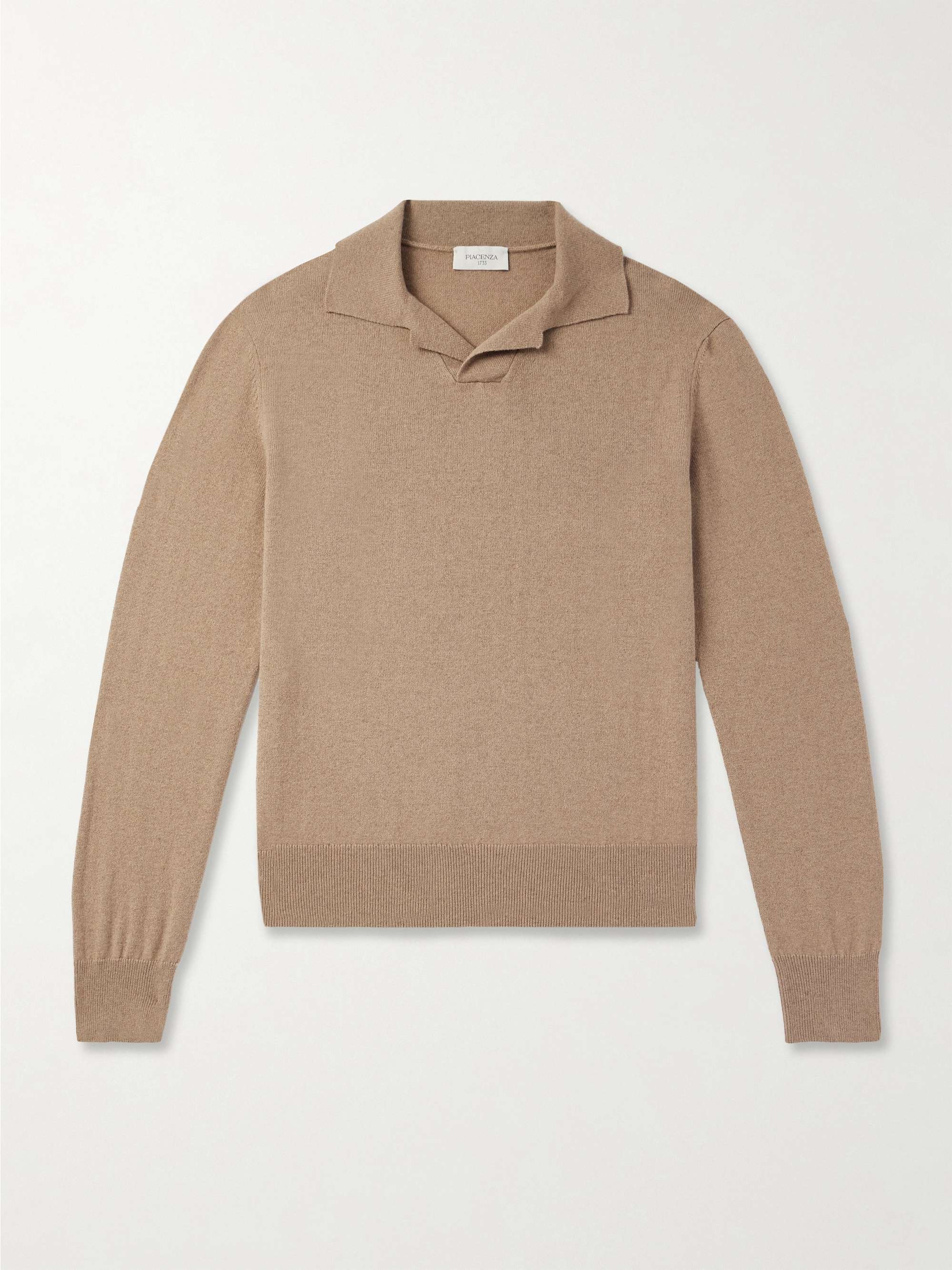 Slim-Fit Cashmere Polo Shirt view