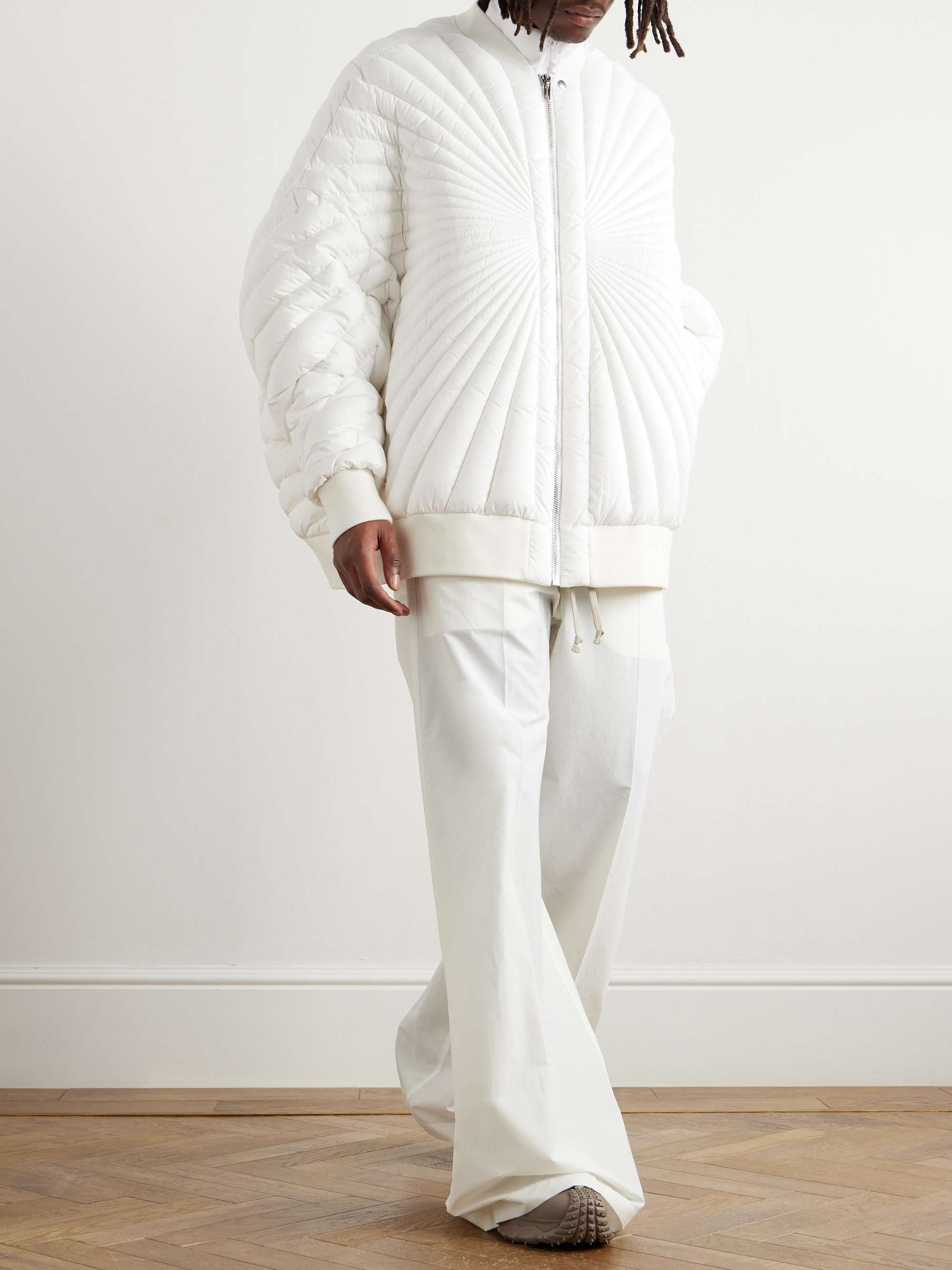 + Moncler Oversized Padded Quilted Shell Bomber Jacket view