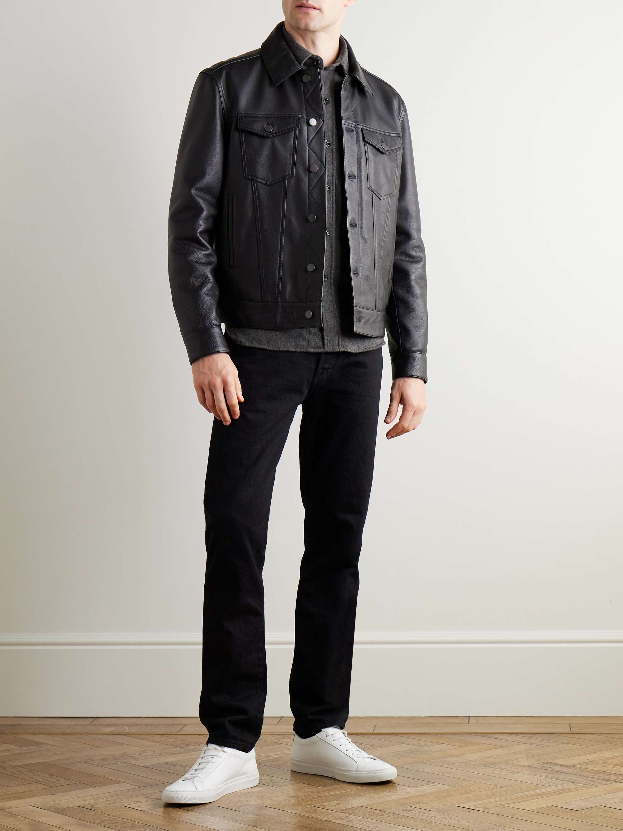 Percey Wool-Blend Flannel Overshirt view