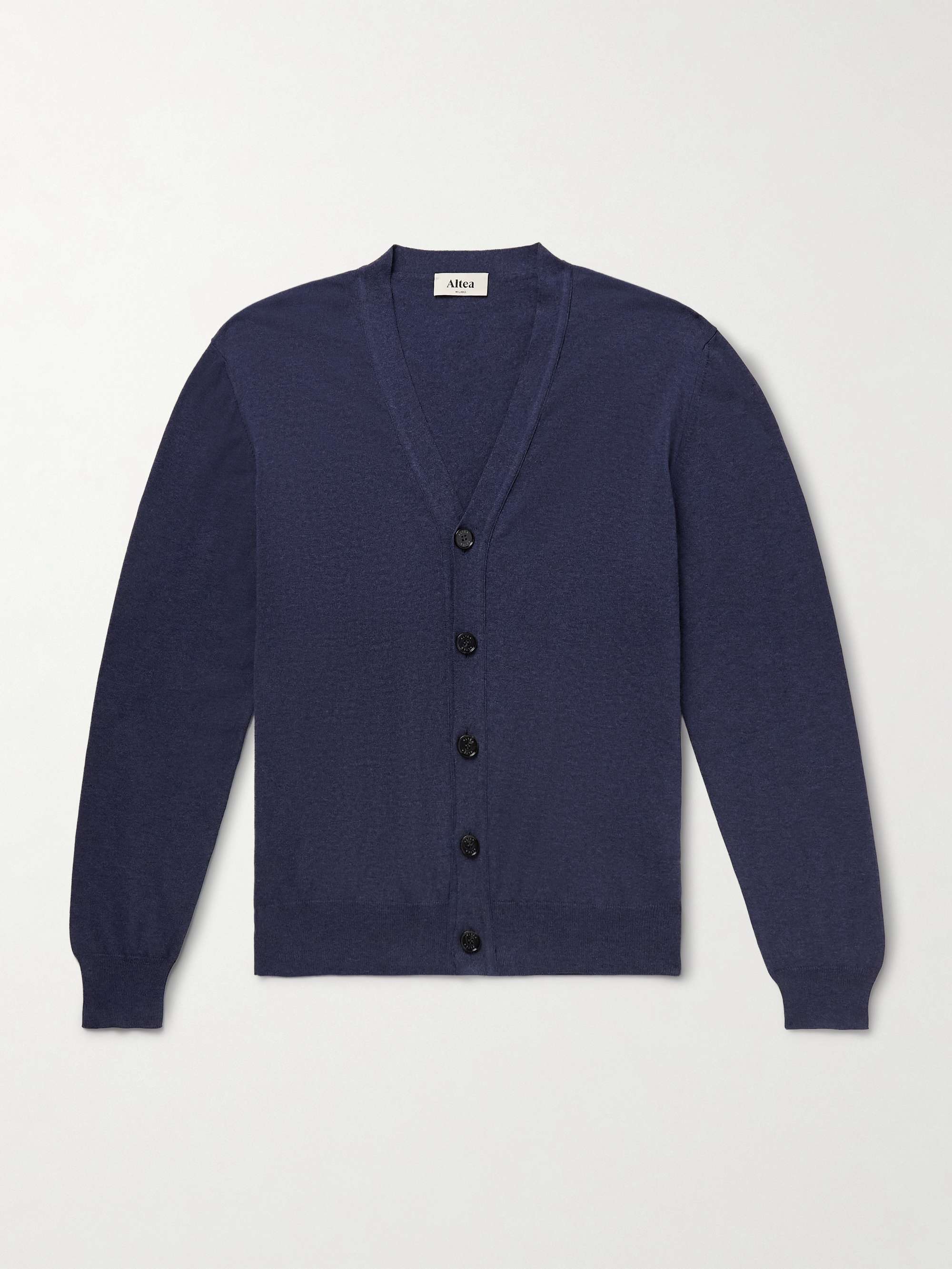 Slim-Fit Cotton Cardigan view