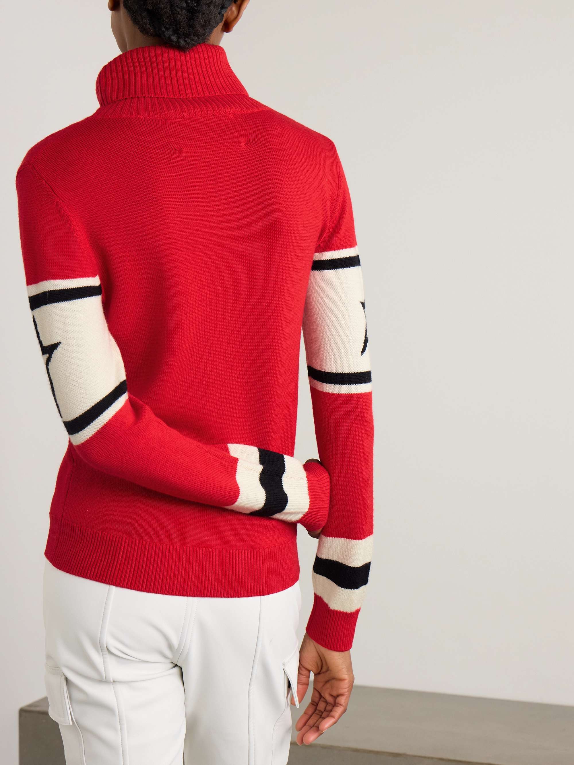 Schild intarsia merino wool turtleneck sweater view