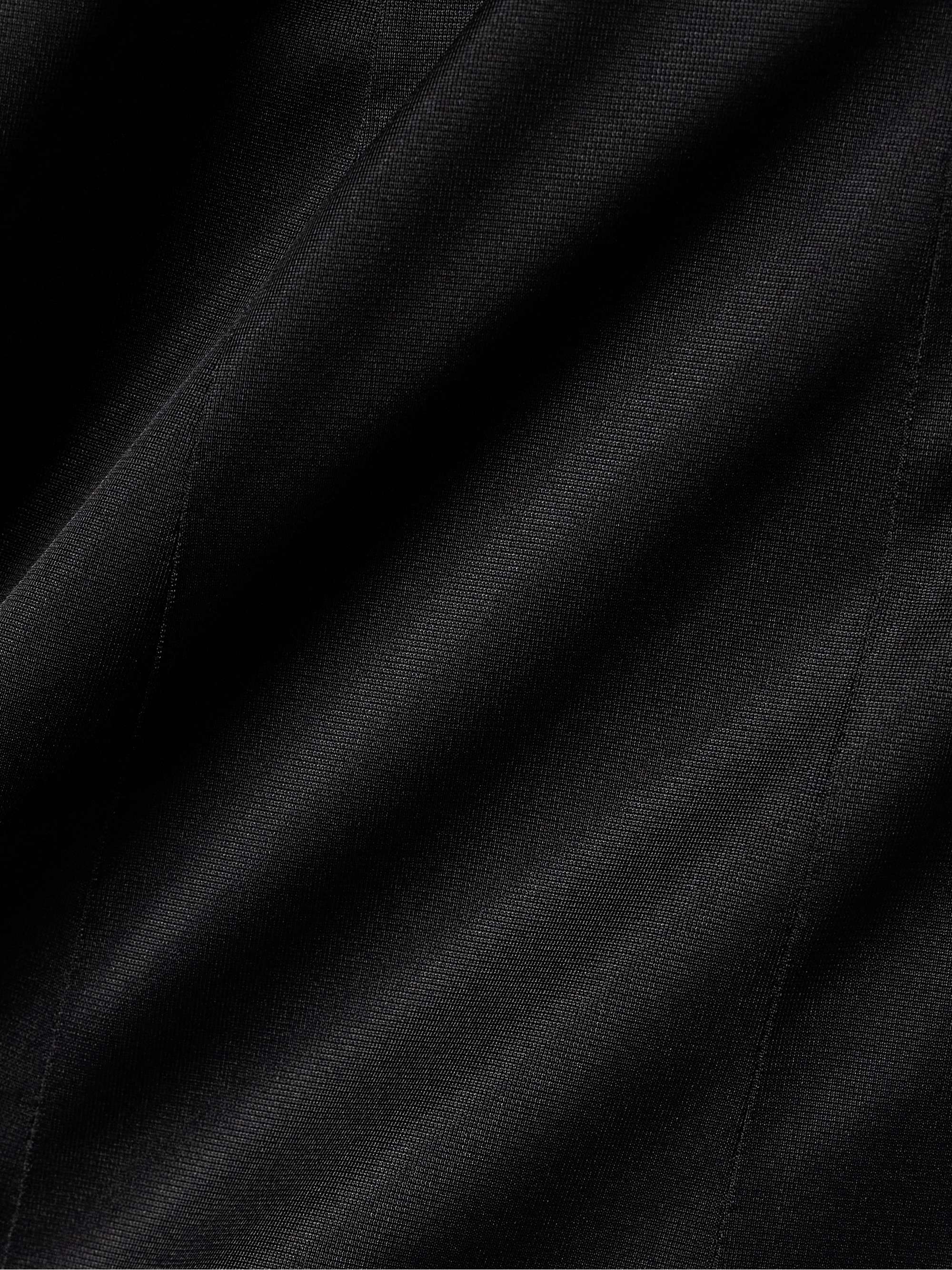Paneled chiffon and cotton midi skirt view